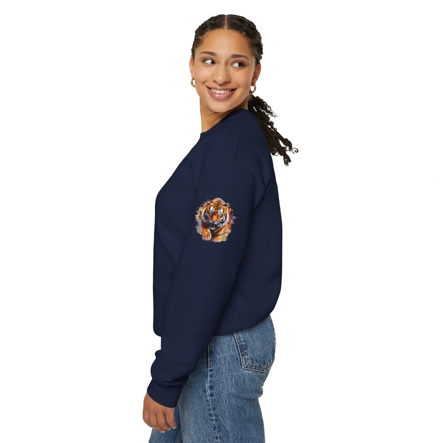 Princess Grace Majestic Tiger Unisex Heavy Blend Crewneck Sweatshirt