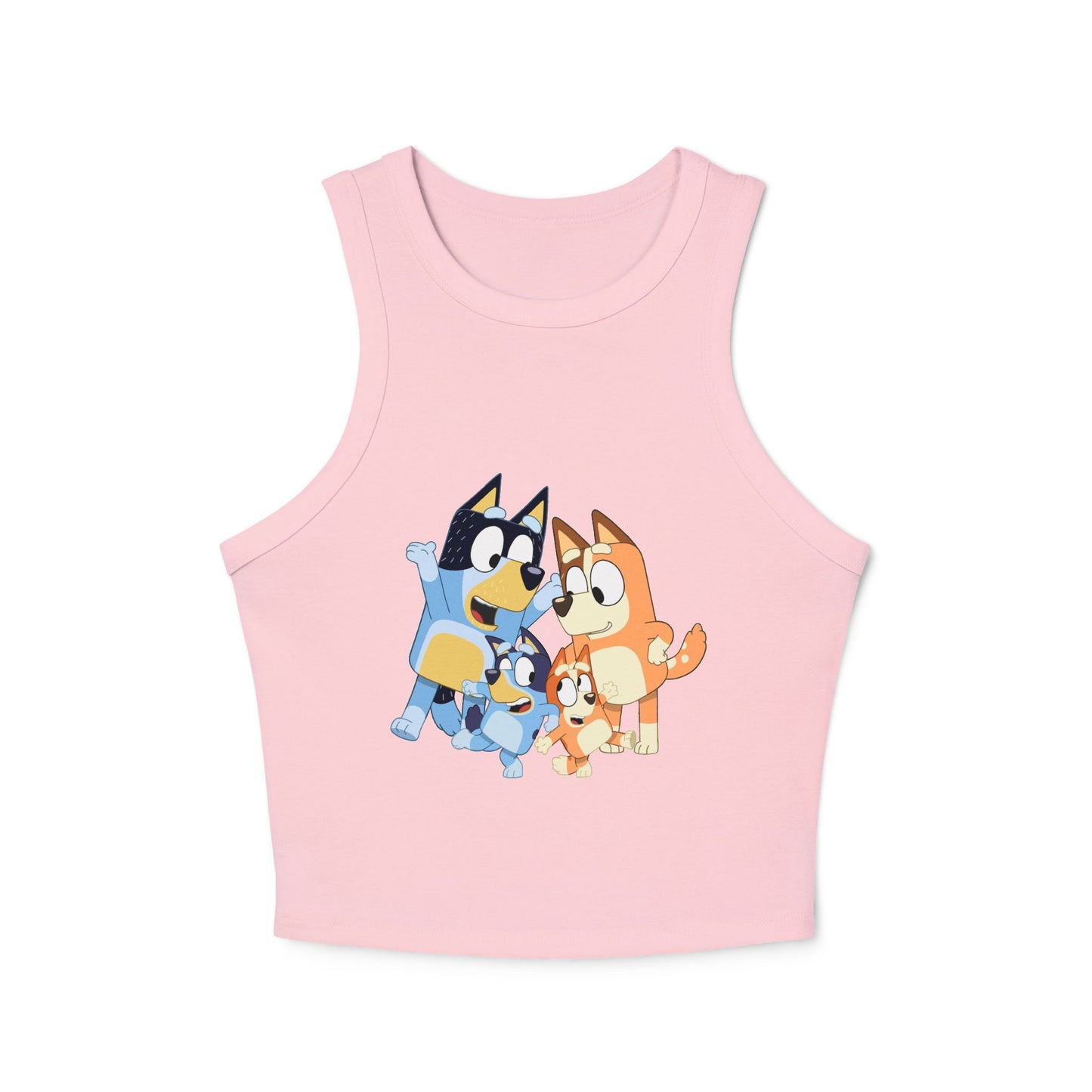 Princess Grace Cute Bluey Character Racer Tank Top