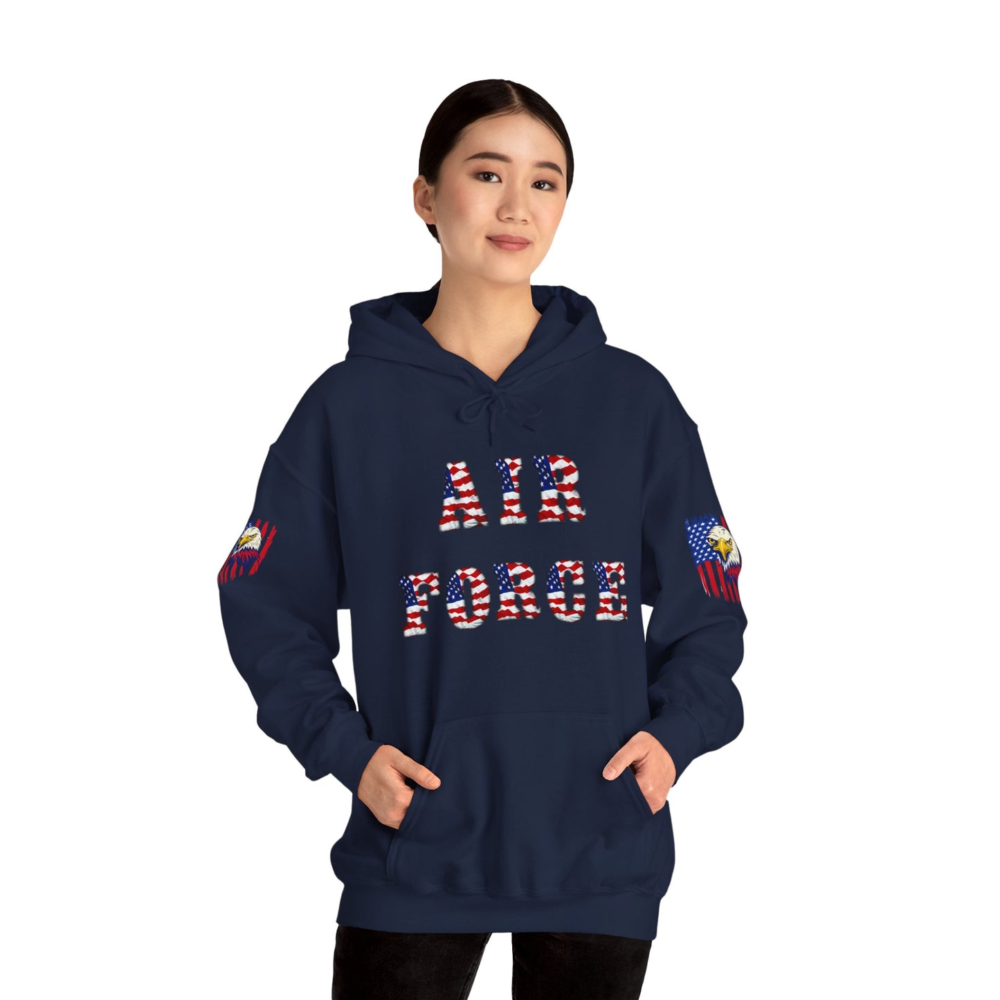 Princess Grace Unisex Air Force Hoodie with Eagle Design