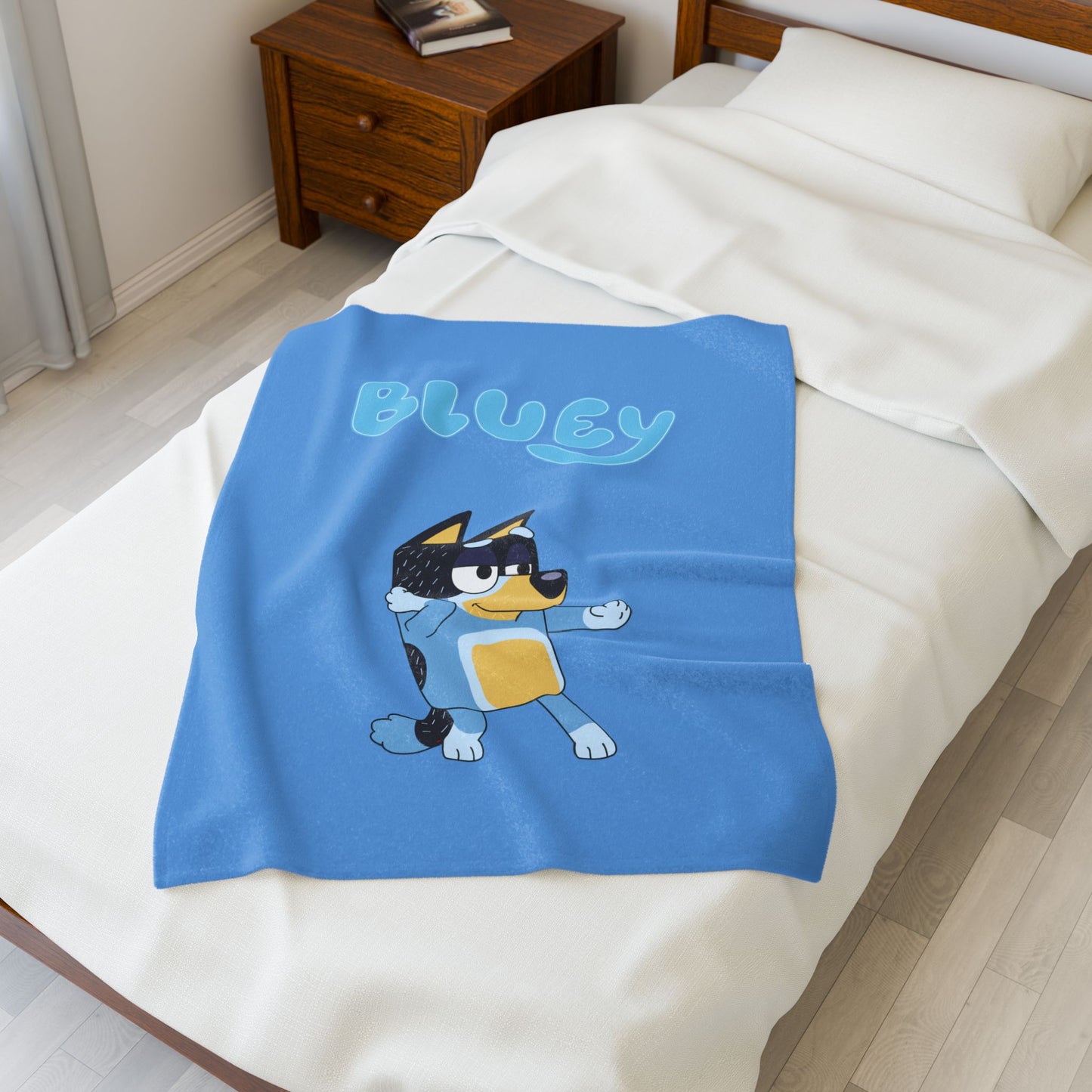 Princess Grace Bluey Velveteen Plush Blanket Soft & Cozy Kids Blanket