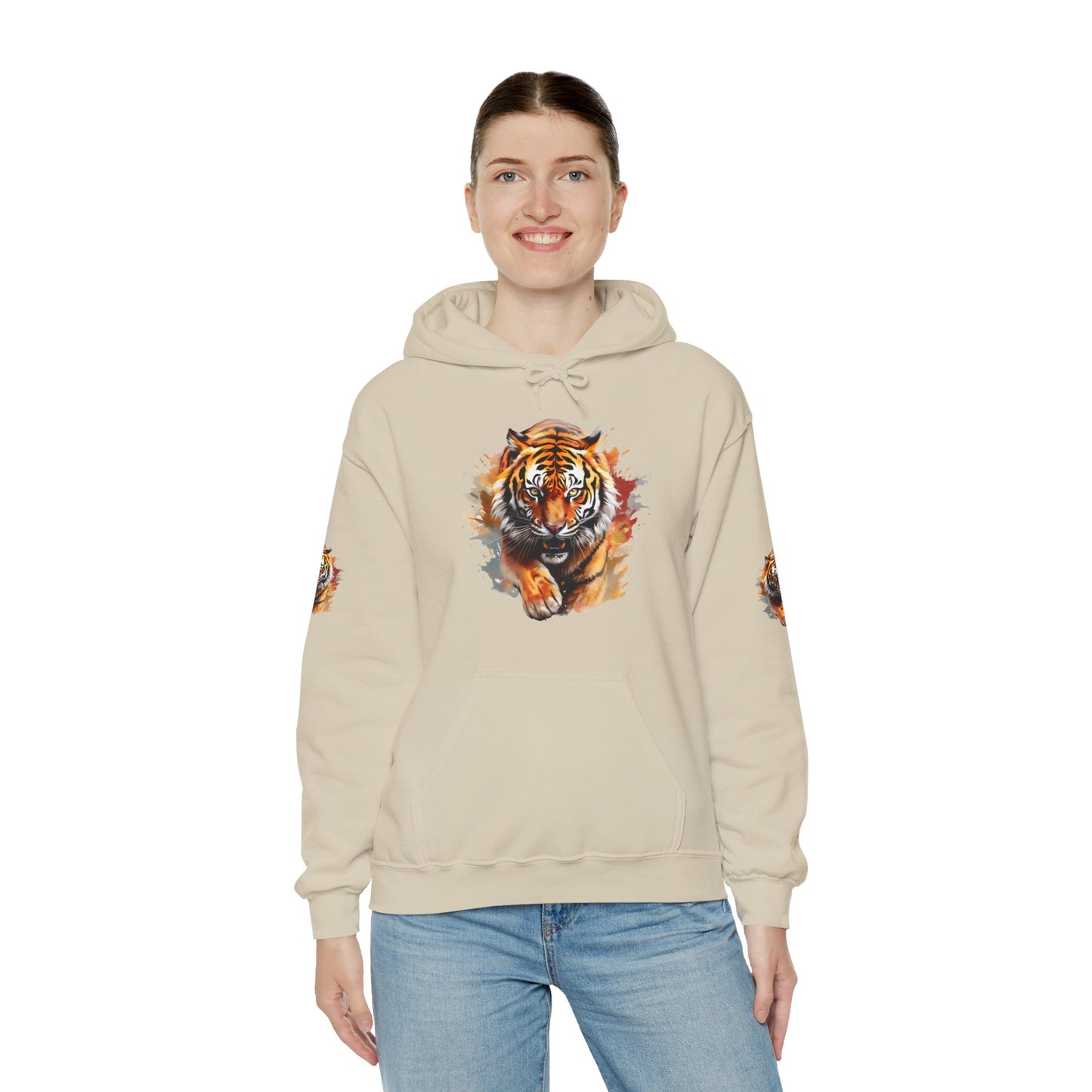Princess Grace Fierce Tiger Graphic Unisex Heavy Blend Hoodie