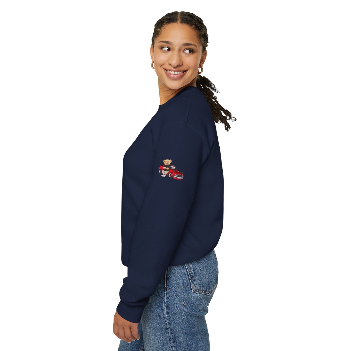 Princess Grace Cute Bear Vintage Car Sweatshirt Unisex Heavy Blend Crewneck