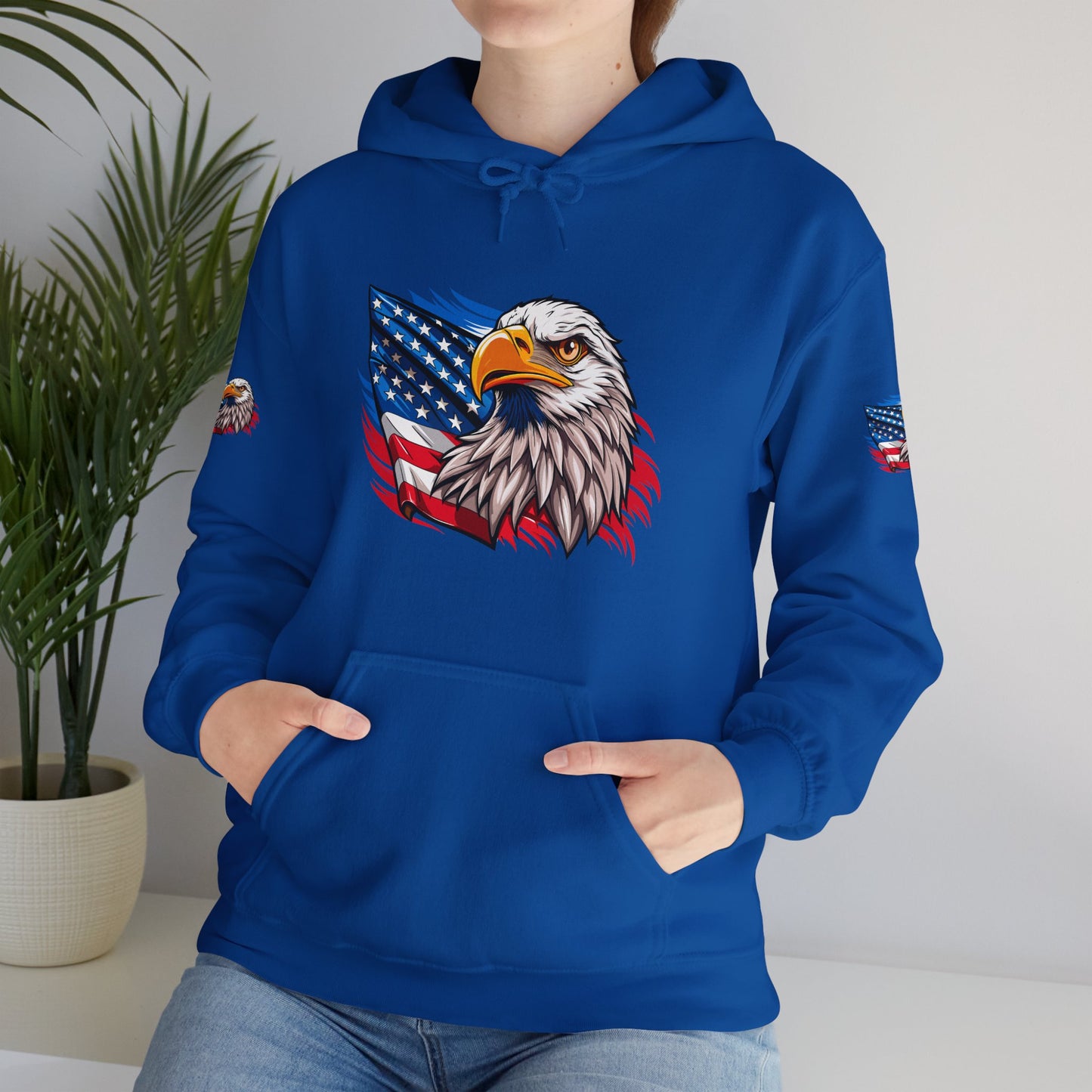 Princess Grace Patriotic Eagle Unisex Heavy Blend Hoodie