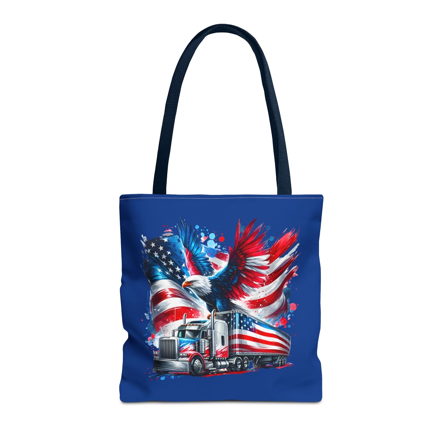 Princess Grace Patriotic Eagle Truck Tote Bag American Flag Design