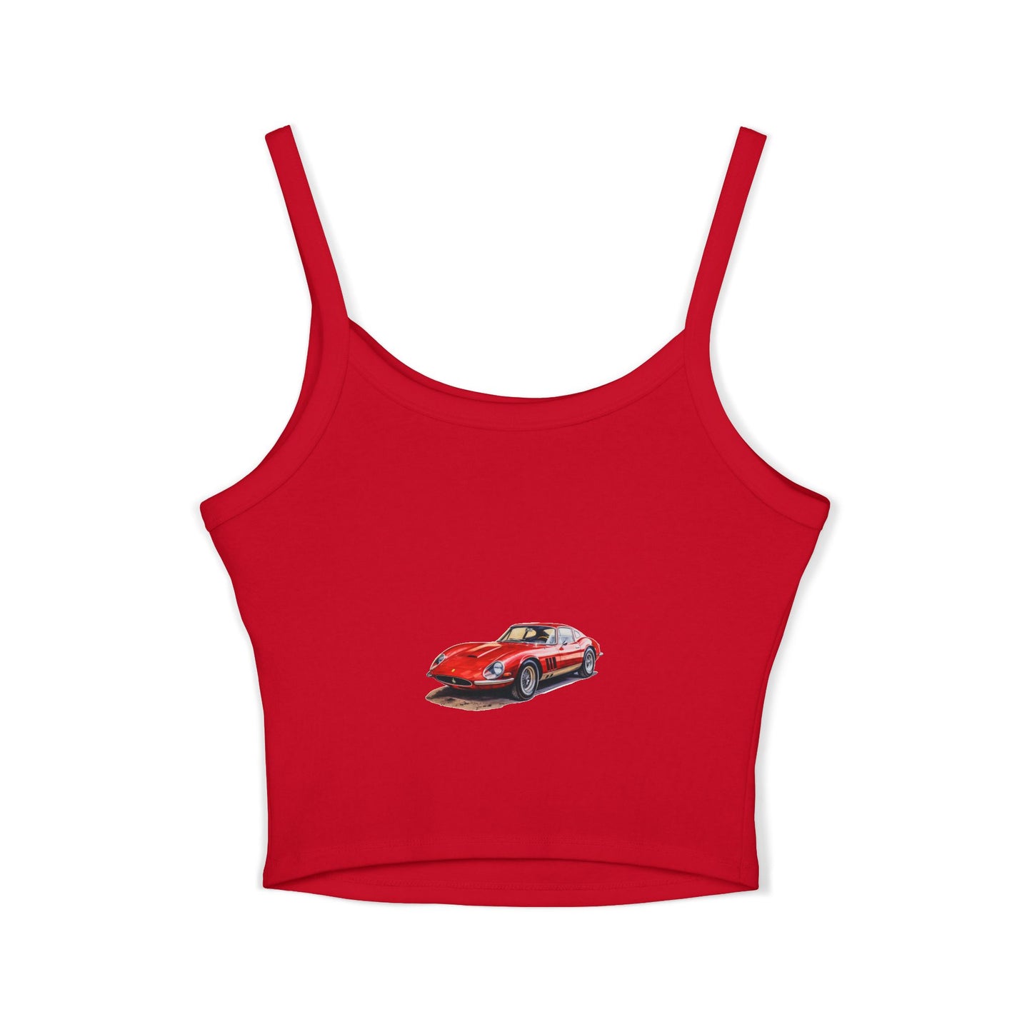 Princess Grace Hot Wheels Women's Spaghetti Strap Tank Top Retro Car Graphic Tee