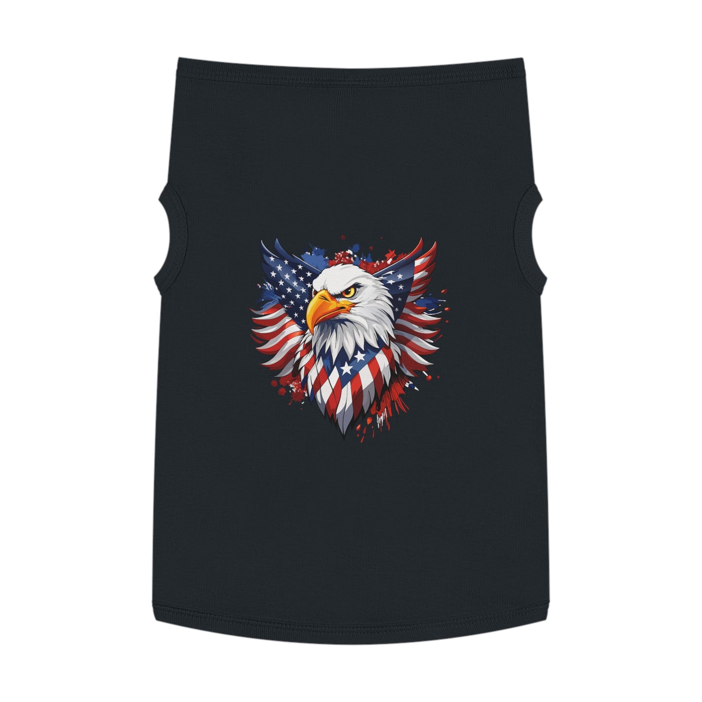 Princess Grace Patriotic Eagle Pet Tank Top USA Flag Design for Holidays & Celebrations