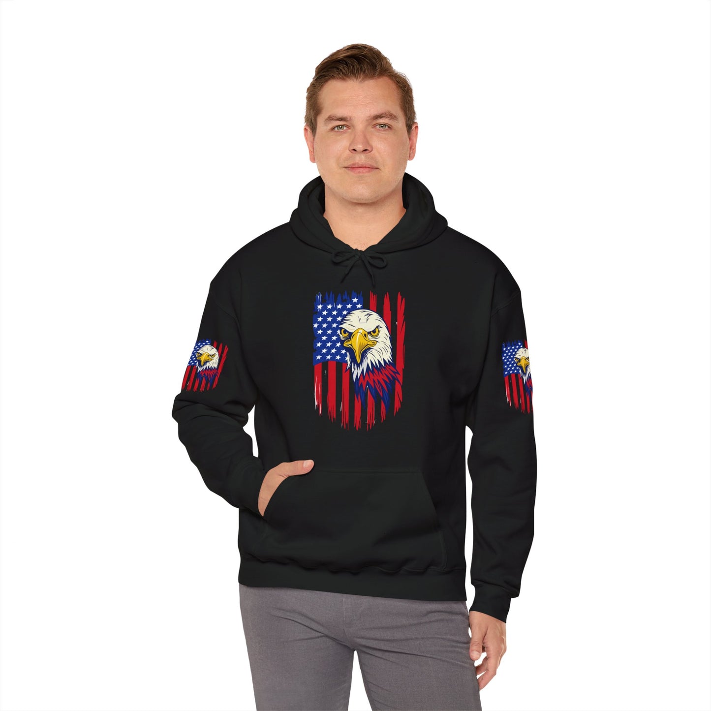 Princess Grace Patriotic Eagle Unisex Heavy Blend Hoodie