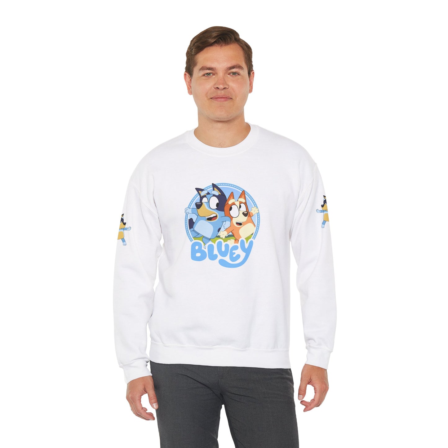 Princess Grace Bluey Friends Unisex Crewneck Sweatshirt Cozy Cartoon Apparel for Kids & Adults