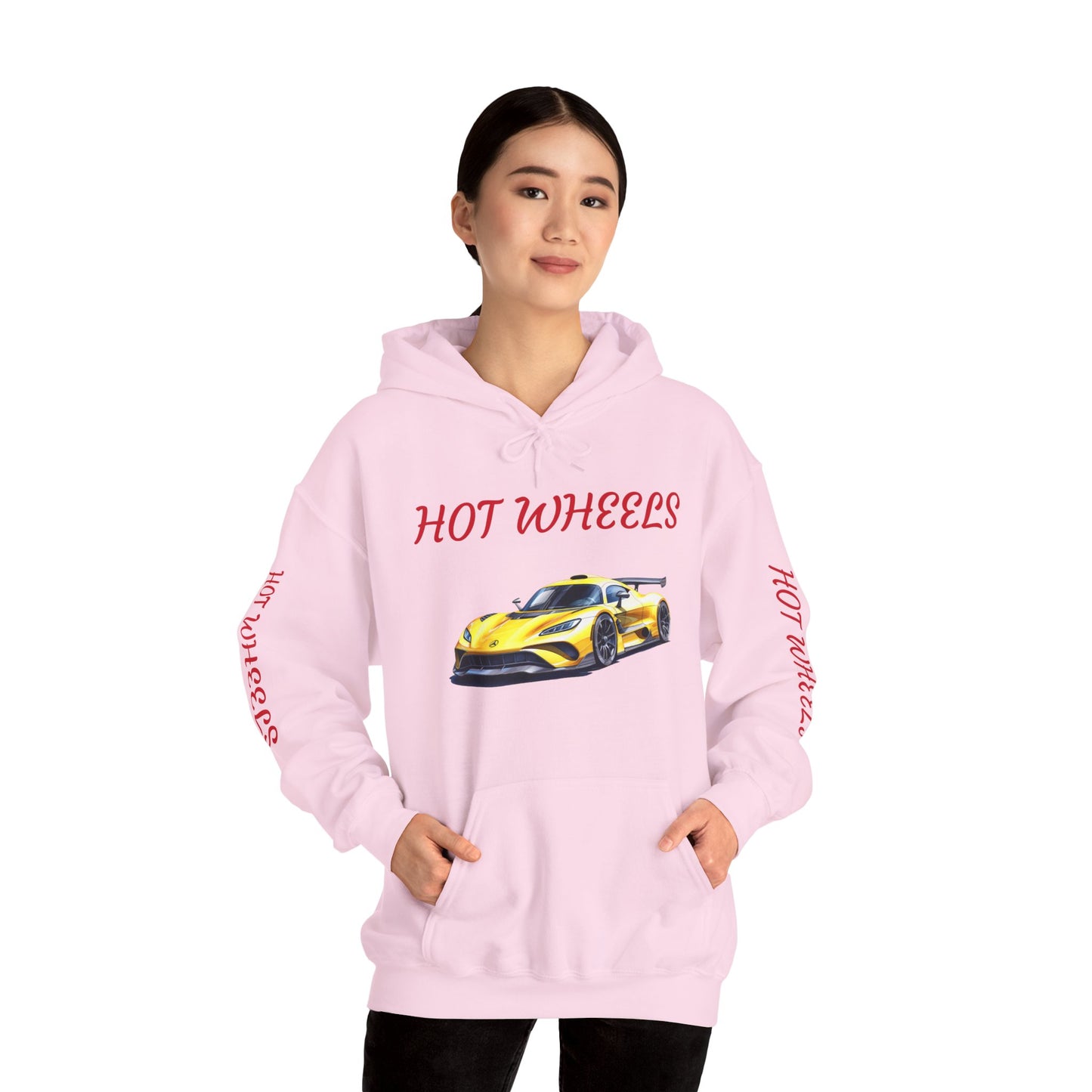 Princess Grace Hot Wheels Unisex Hooded Sweatshirt Stylish Car Graphic with Bold Text