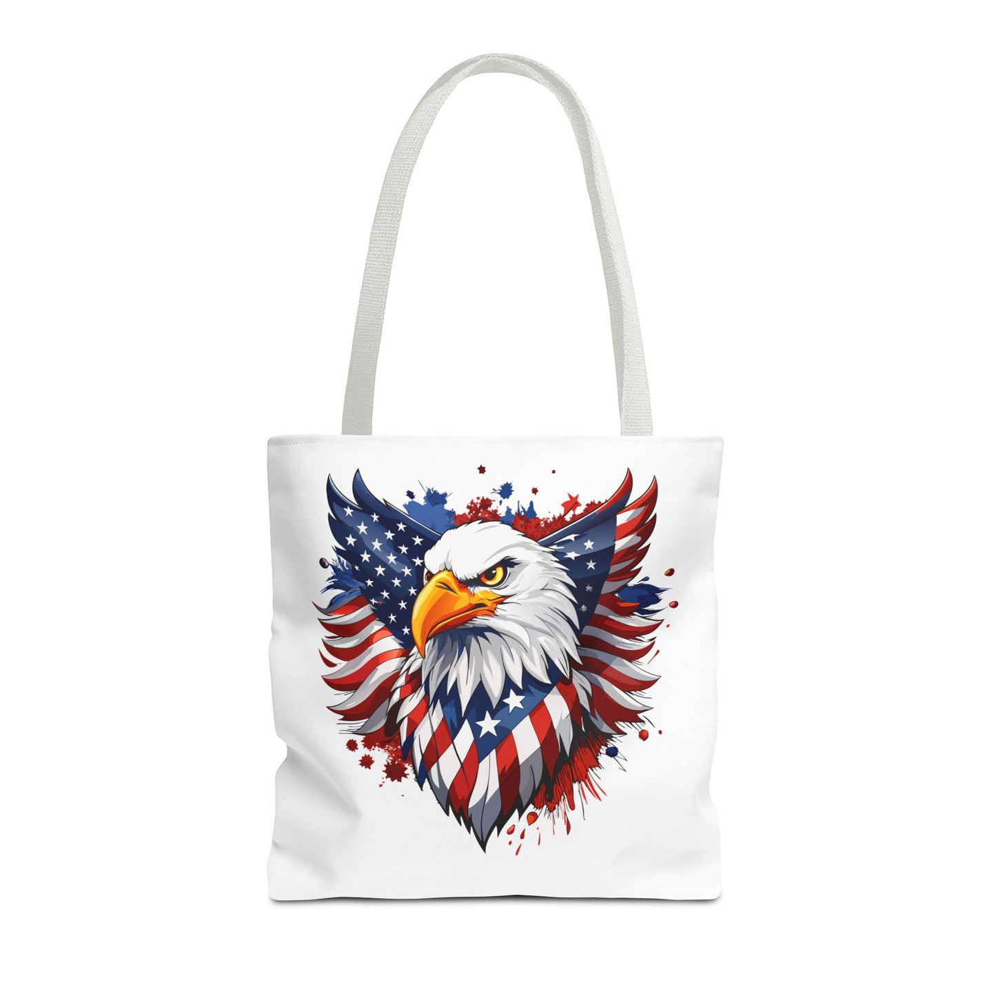 Princess Grace Patriotic Eagle Tote Bag Red White and Blue Design for Independence Day