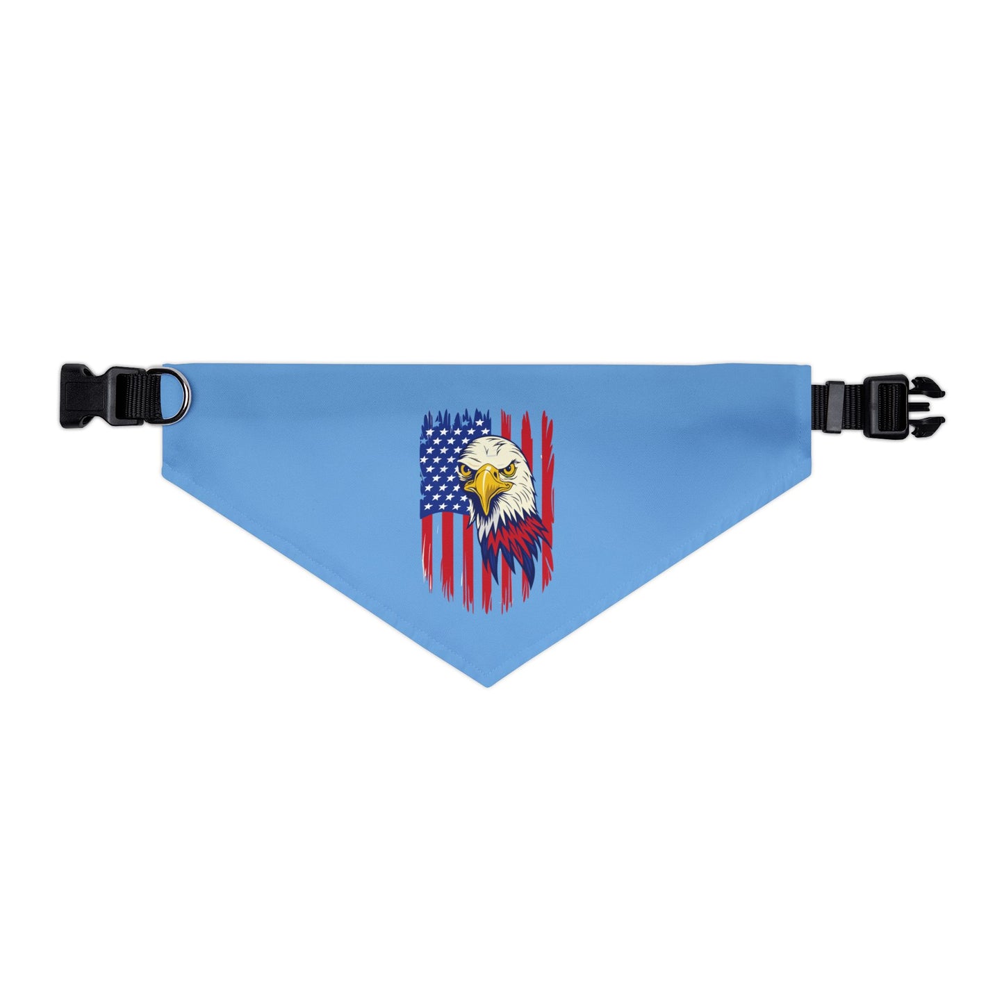 Princess Grace Patriotic Pet Bandana Collar USA Eagle Design for Dogs