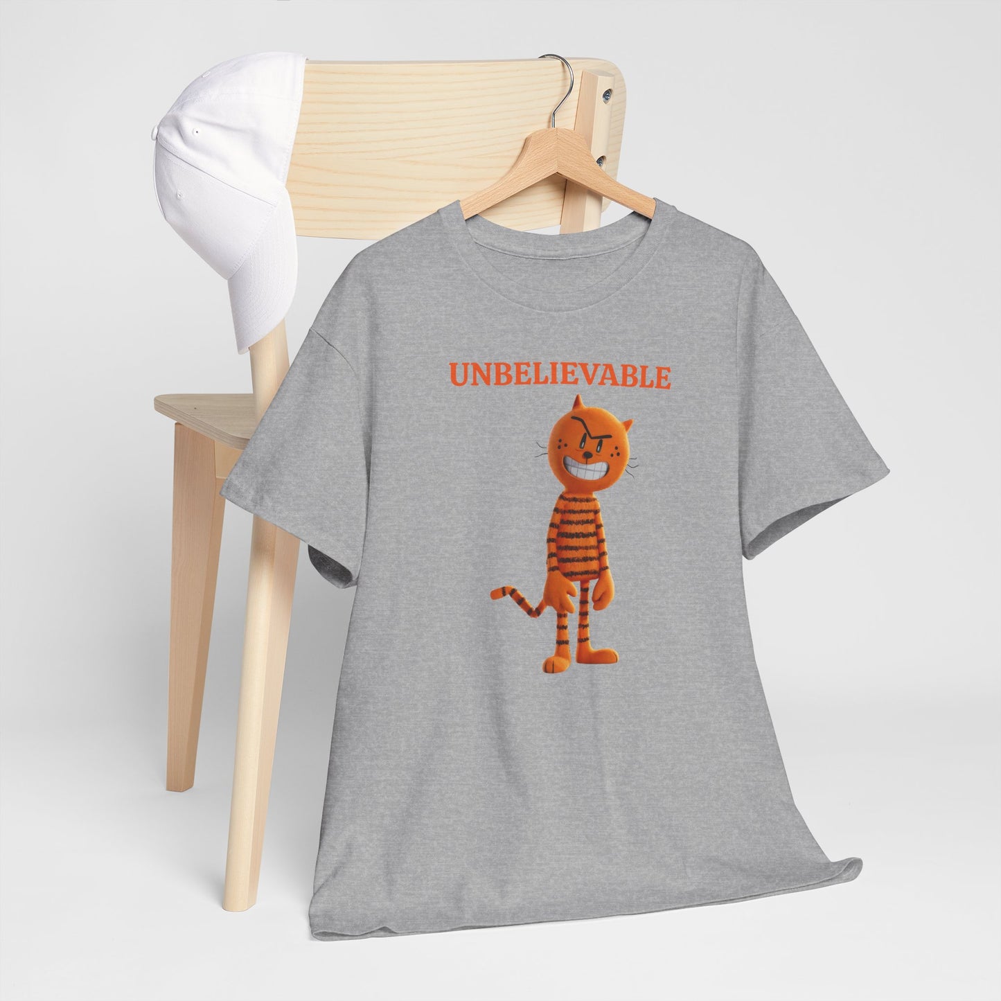 Princess Grace Unbelievable Cat Graphic Unisex Heavy Cotton Tee