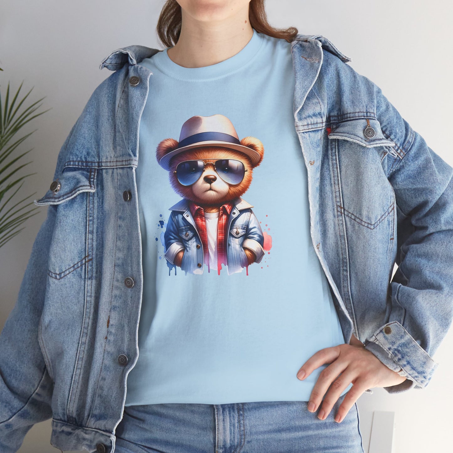 Princess Grace Cool Bear Graphic Unisex Heavy Cotton Tee