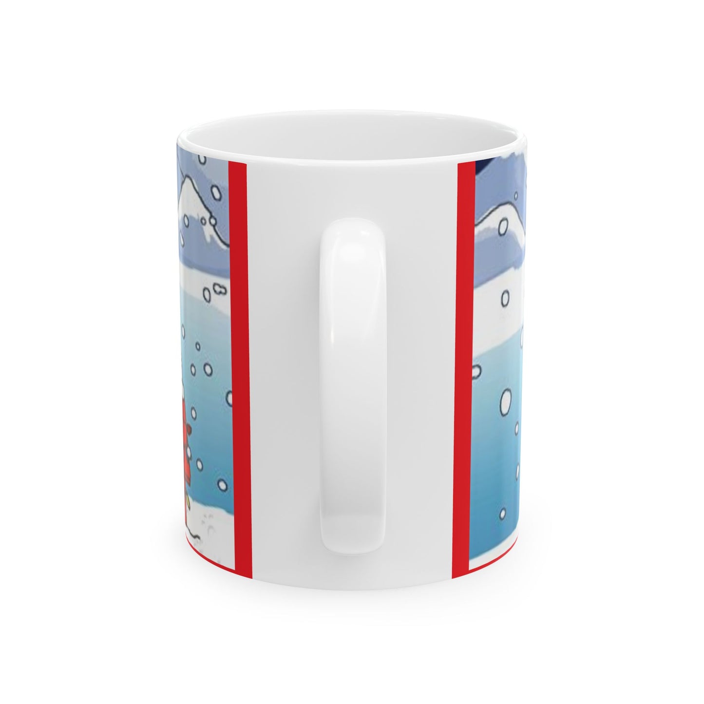 Princess Grace Winter Wonderland Ceramic Mug Cozy Hot Beverage Cup for Holiday Cheer