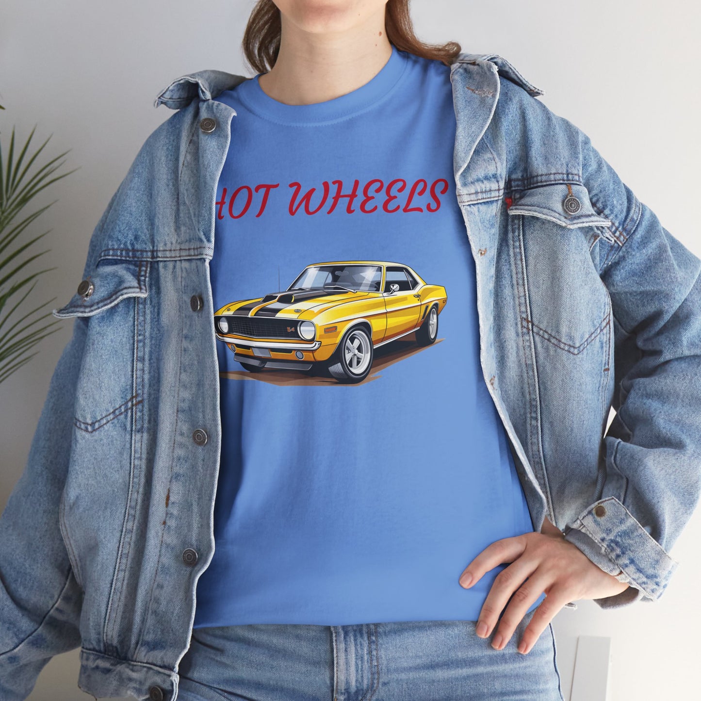 Princess Grace Retro Hot Wheels Unisex Heavy Cotton Tee Classic Car Graphic T-Shirt