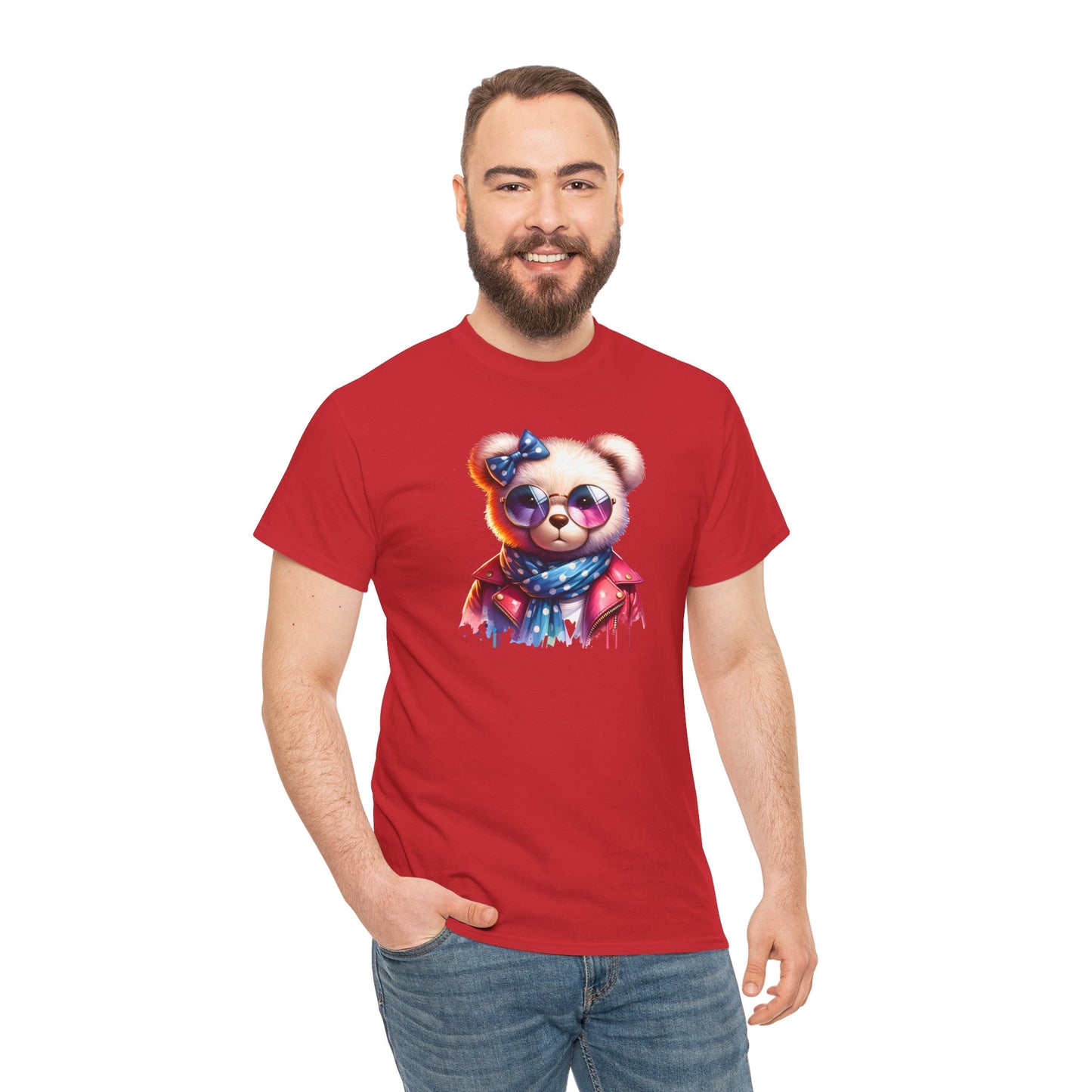 Princess Grace Cool Bear Graphic Unisex Heavy Cotton Tee Stylish & Fun for All