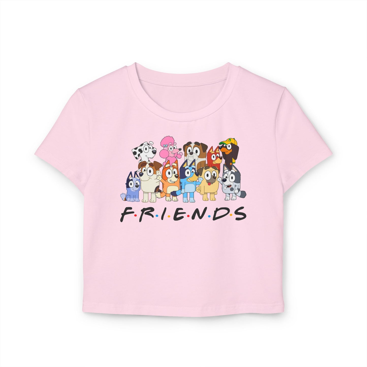 Princess Grace Cute Bluey Friends Women's Baby Tee Perfect for Kids & Cartoon Lovers