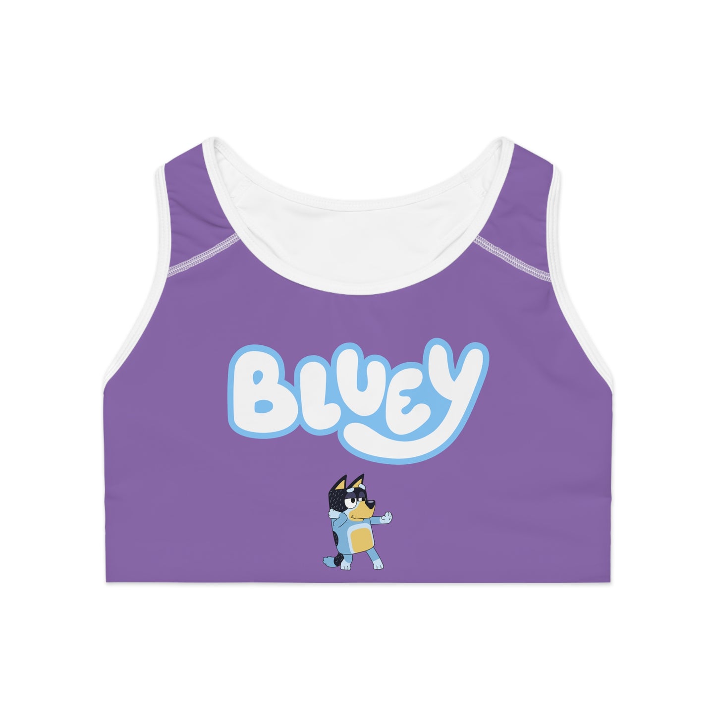 Princess Grace Bluey Sports Bra for Comfortable Activewear for Playtime and Sports