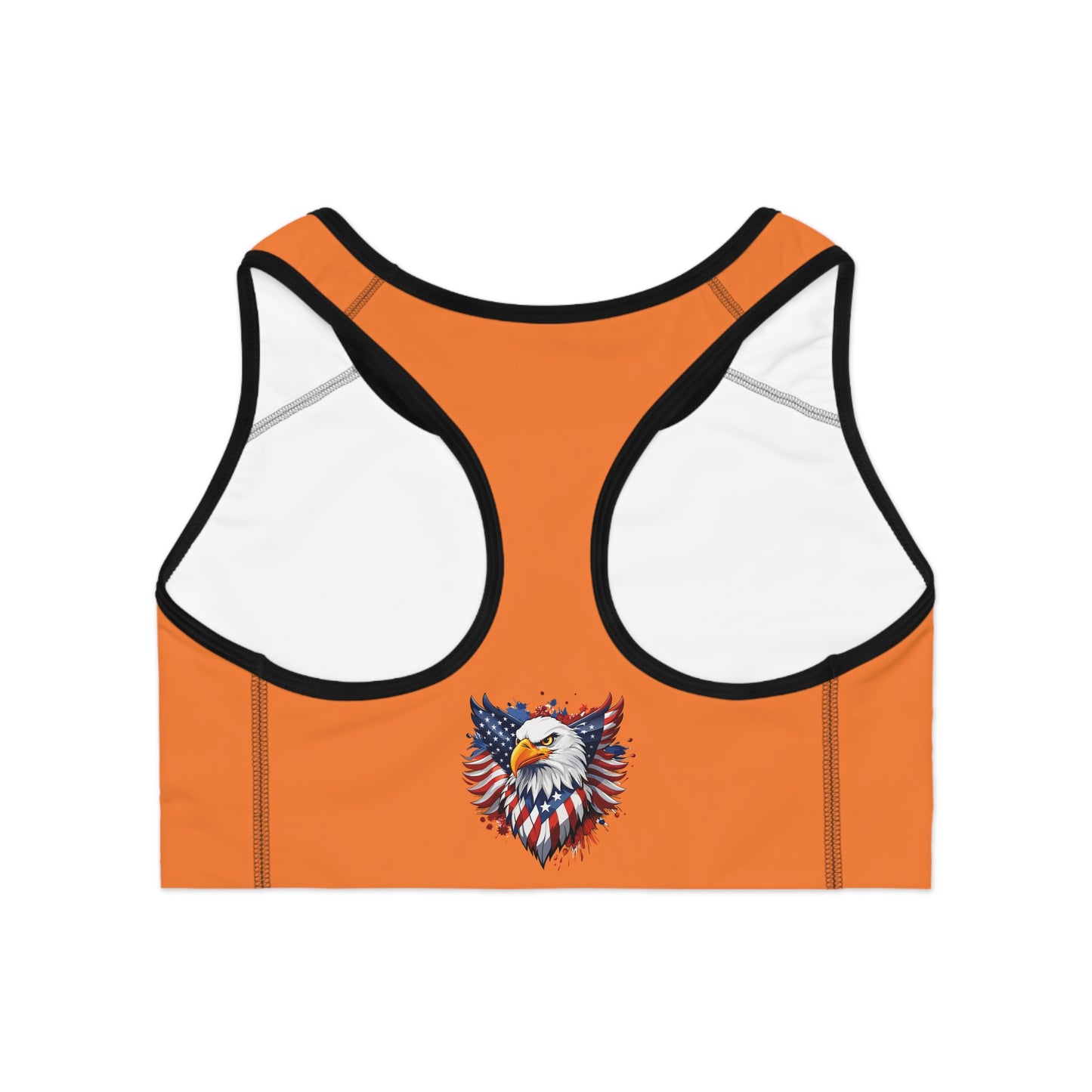 Princess Grace Patriotic Eagle Sports Bra for Active Women Fitness Apparel