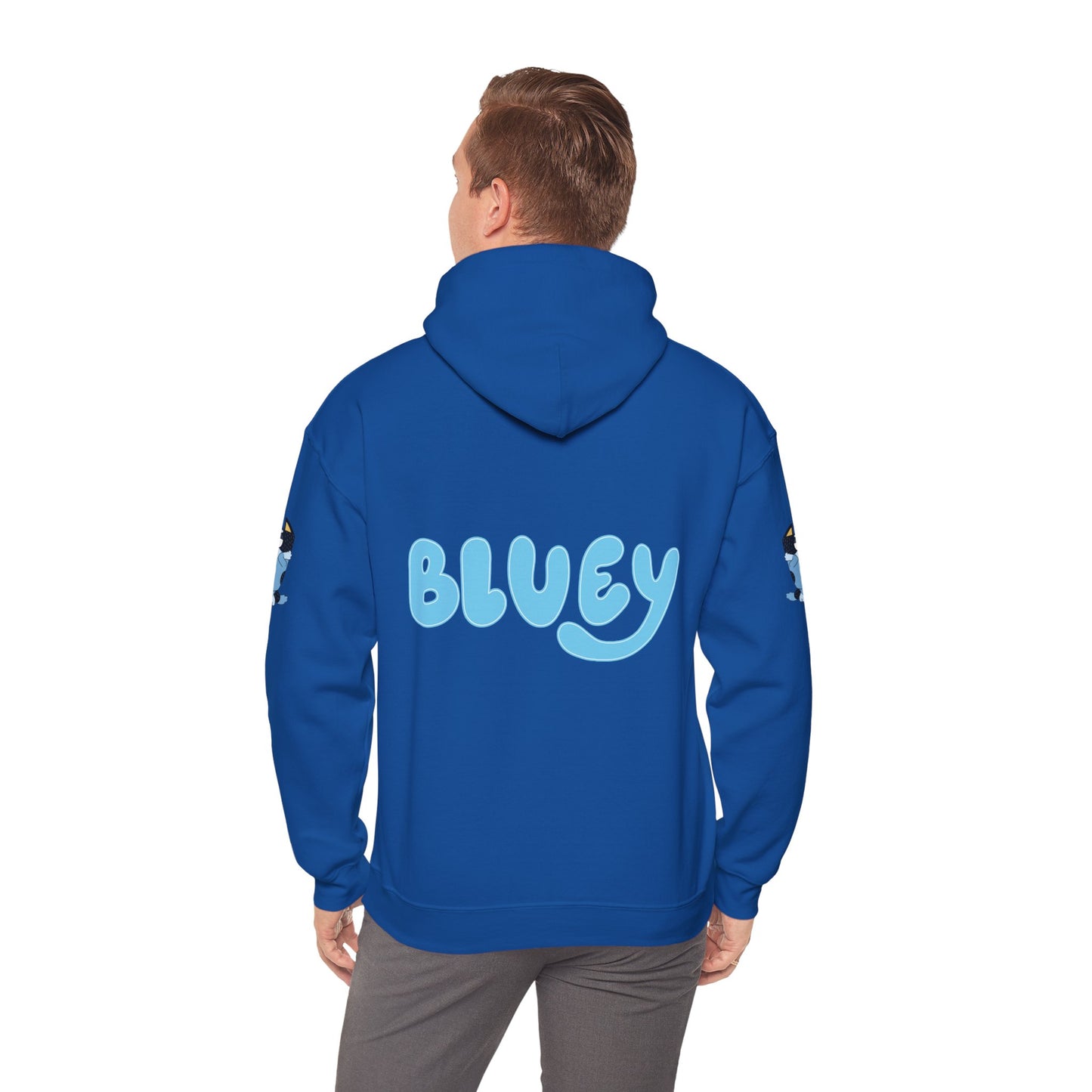 Princess Grace Bluey Unisex Hooded Sweatshirt Cozy Cartoon Style for Kids & Adults