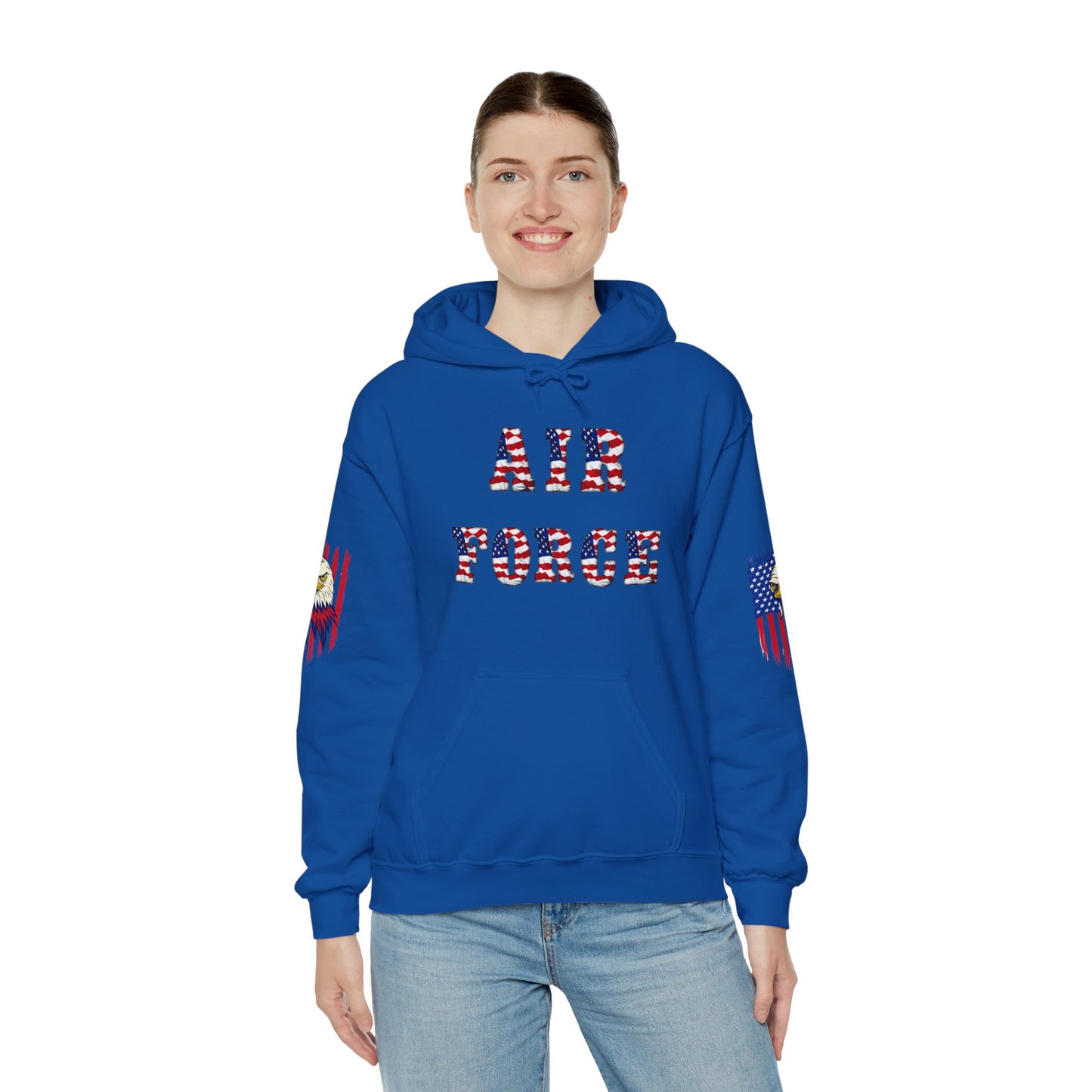 Princess Grace Unisex Air Force Hoodie with Eagle Design