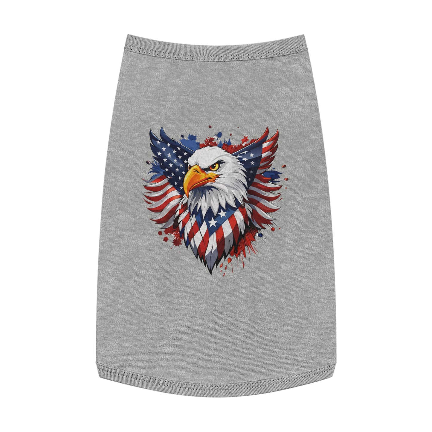 Princess Grace Patriotic Eagle Pet Tank Top USA Flag Design for Holidays & Celebrations