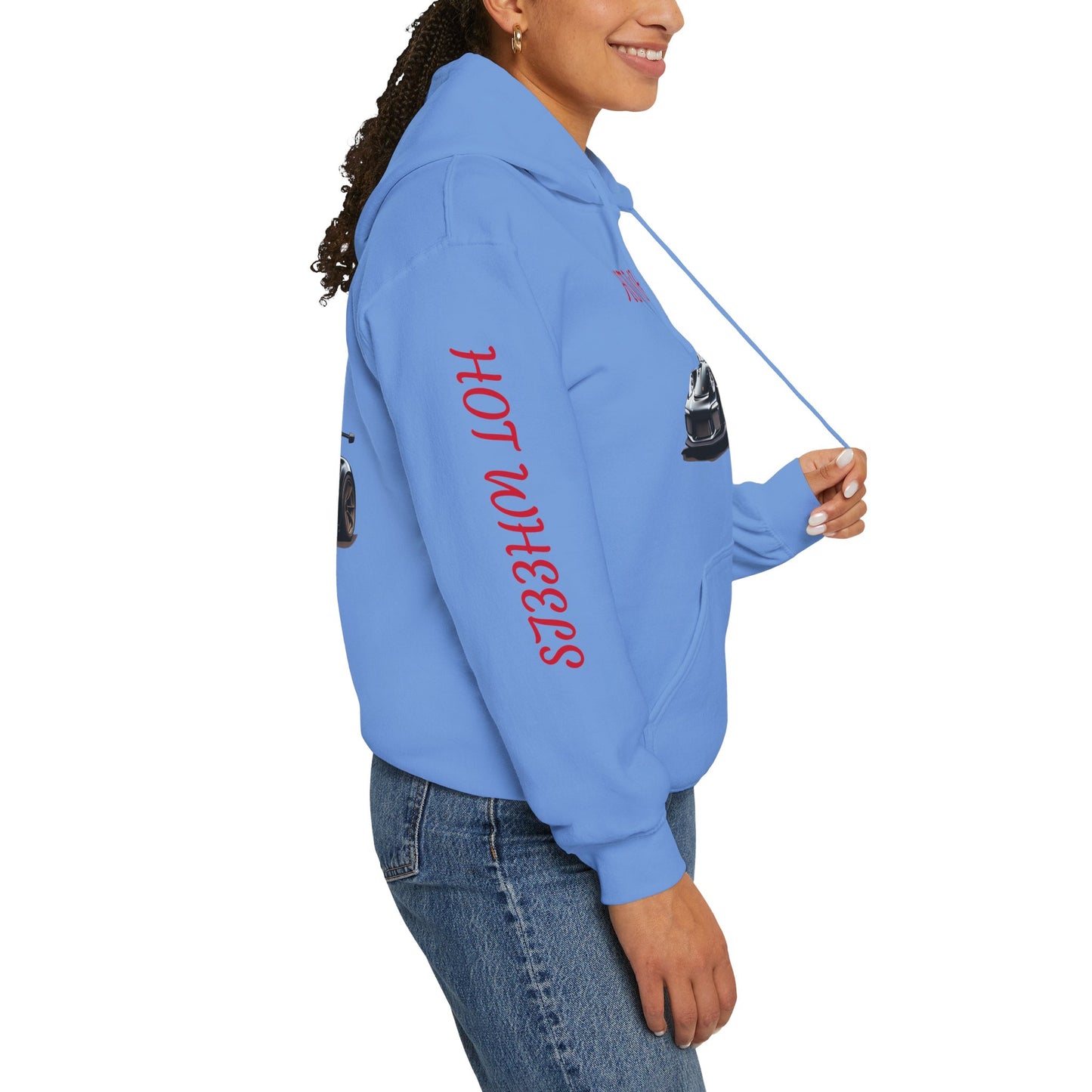 Princess Grace Hot Wheels Unisex Hooded Sweatshirt Passion for Cars and Racing Enthusiasts