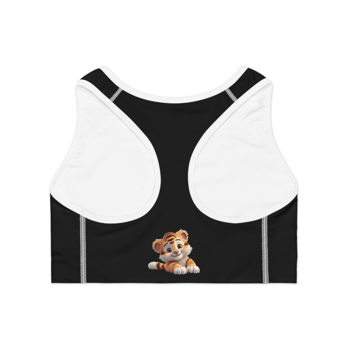 Princess Grace Cute Tiger Sports Bra for Active Women