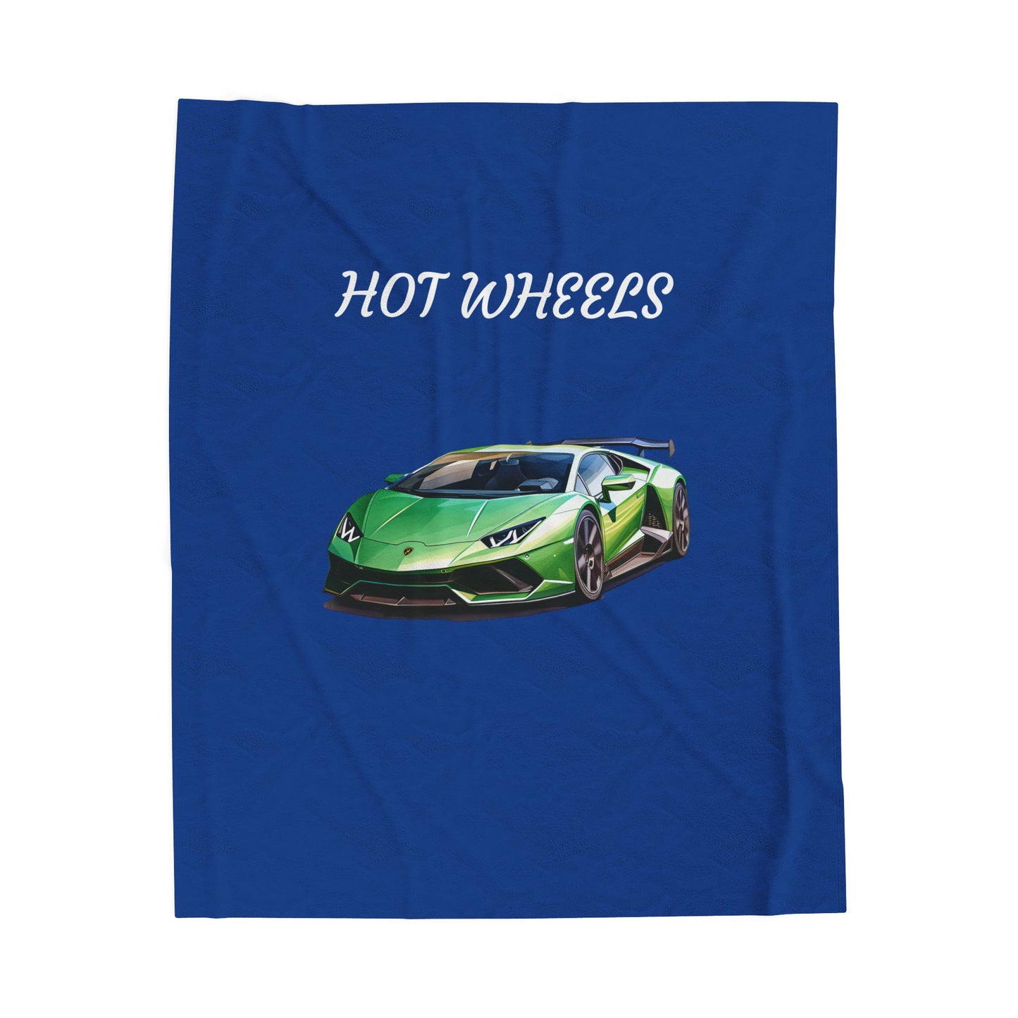 Princess Grace Hot Wheels Velveteen Plush Blanket Cozy Car Lovers Gift