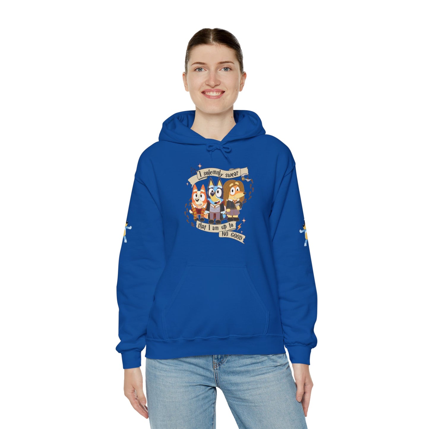 Princess Grace Bluey I Sincerely Sweet! Unisex Heavy Blend Hooded Sweatshirt for Fun Loving Fans