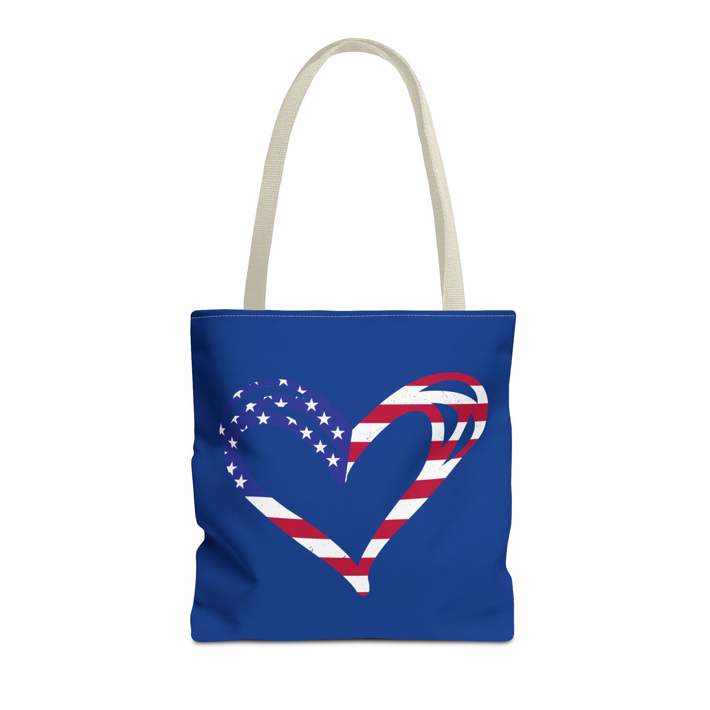 Princess Grace Patriotic Love Tote Bag American Heart Design for Celebrations & Everyday Use