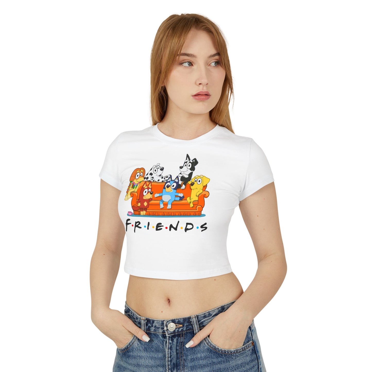 Princess Grace Bluey Friends Women's Baby Tee