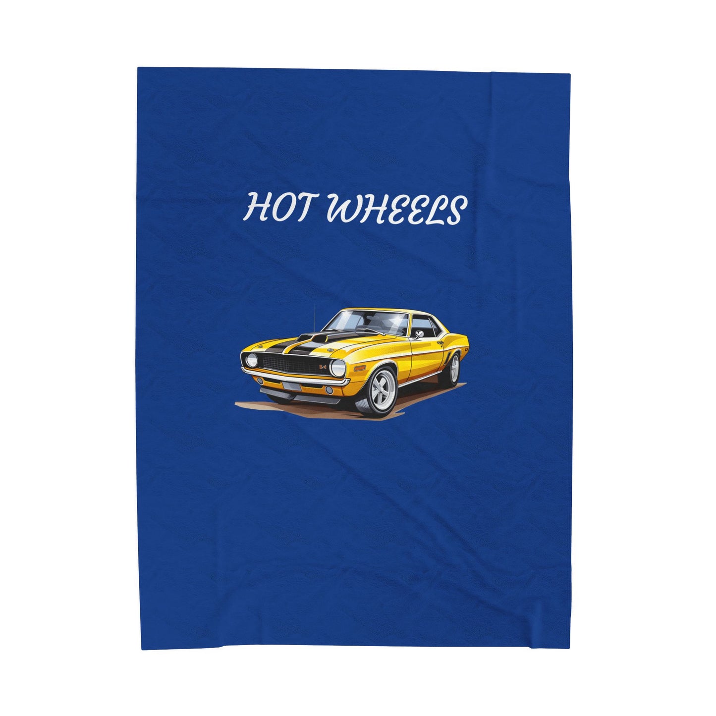 Princess Grace Hot Wheels Velveteen Plush Blanket Cozy Car Themed Throw for Auto Enthusiasts