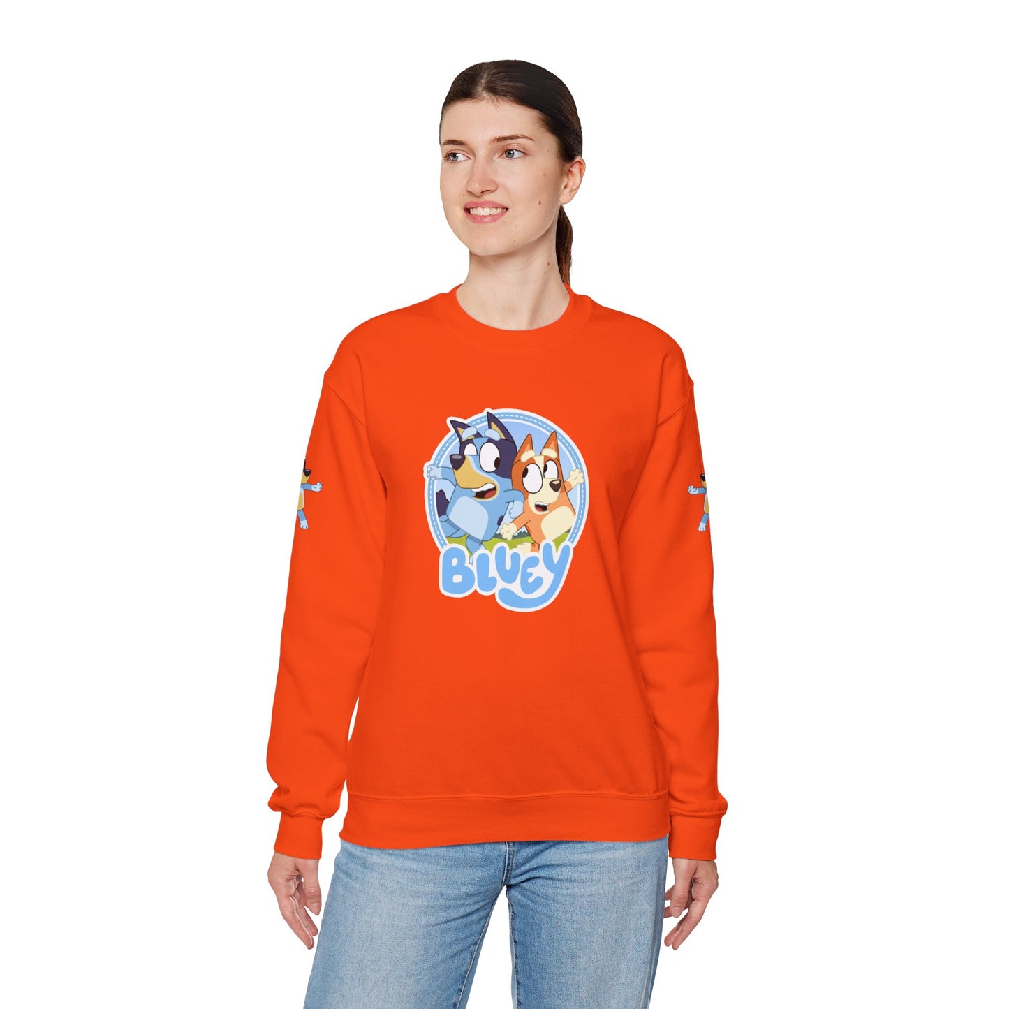 Princess Grace Bluey Friends Unisex Crewneck Sweatshirt Cozy Cartoon Apparel for Kids & Adults