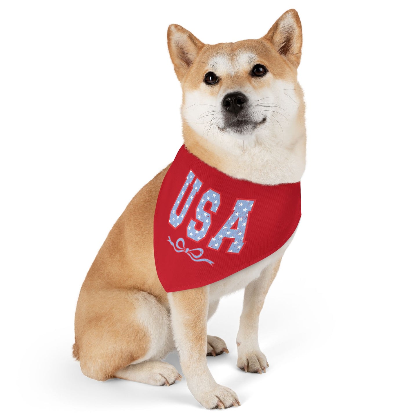 Princess Grace USA Pet Bandana Collar Patriotic Dog Accessory for Holidays & Celebrations