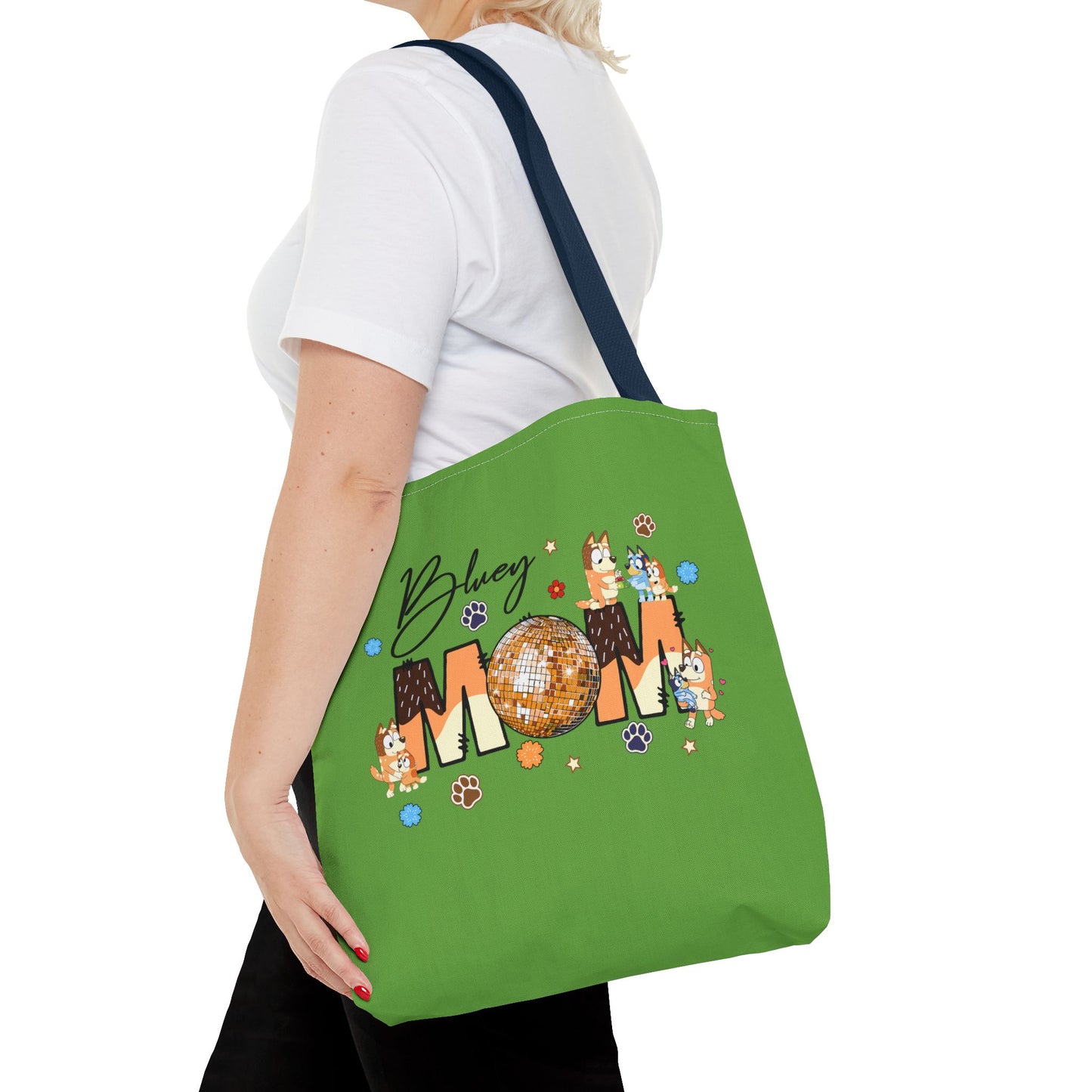 Princess Grace Bluey Mom Tote Bag Fun and Stylish for Dog Lovers