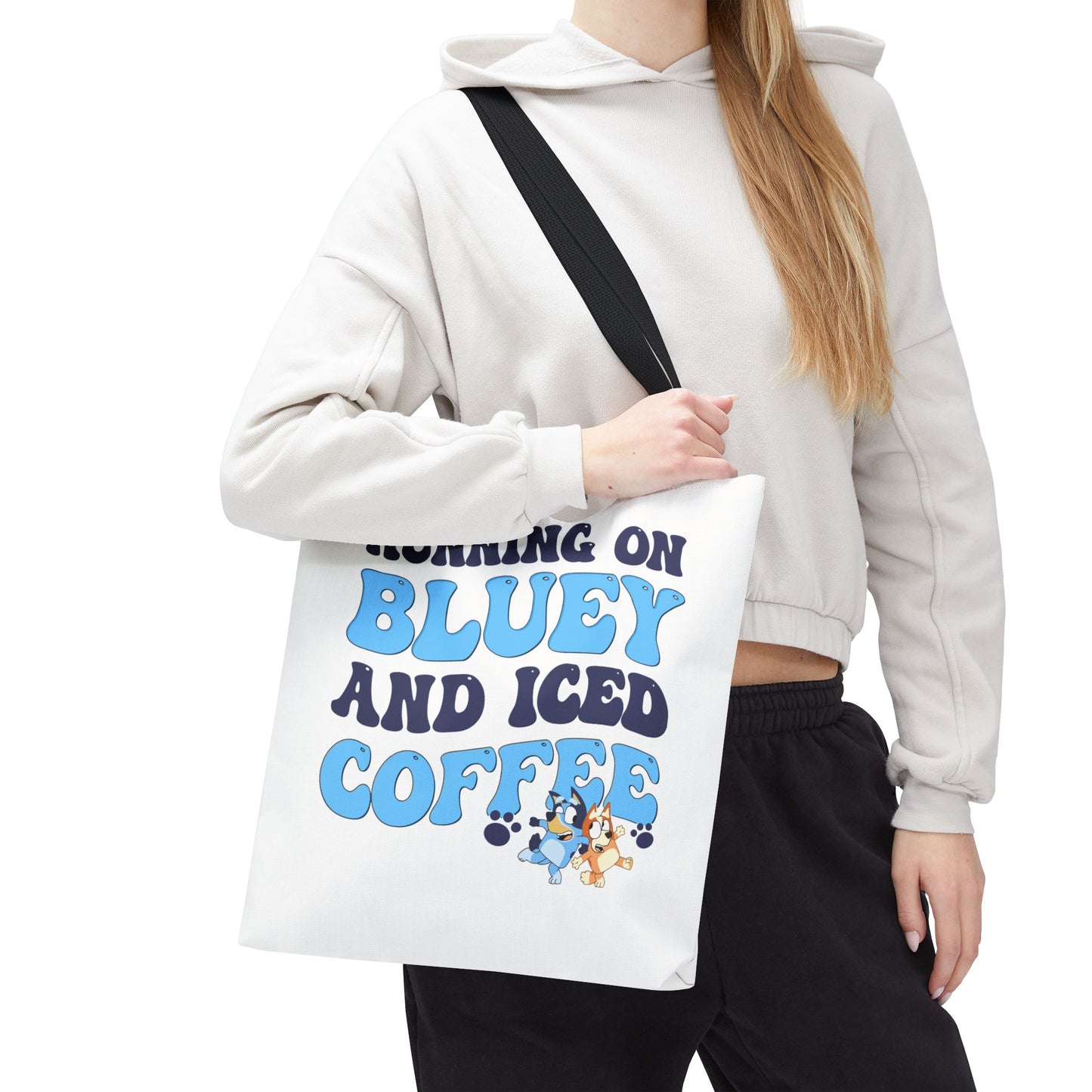 Princess Grace Running on Bluey and Iced Coffee Tote Bag