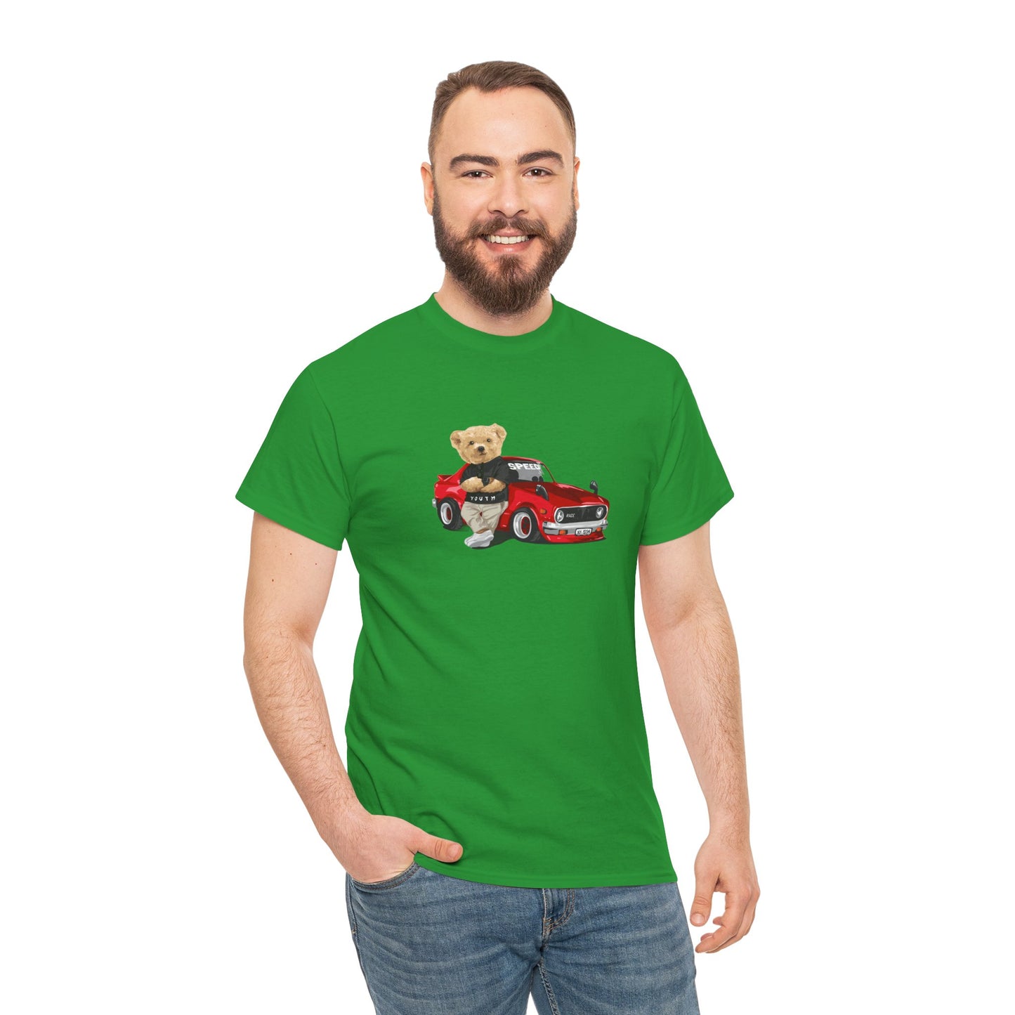 Princess Grace Cute Teddy Bear Unisex Heavy Cotton Tee Casual Wear for All Ages