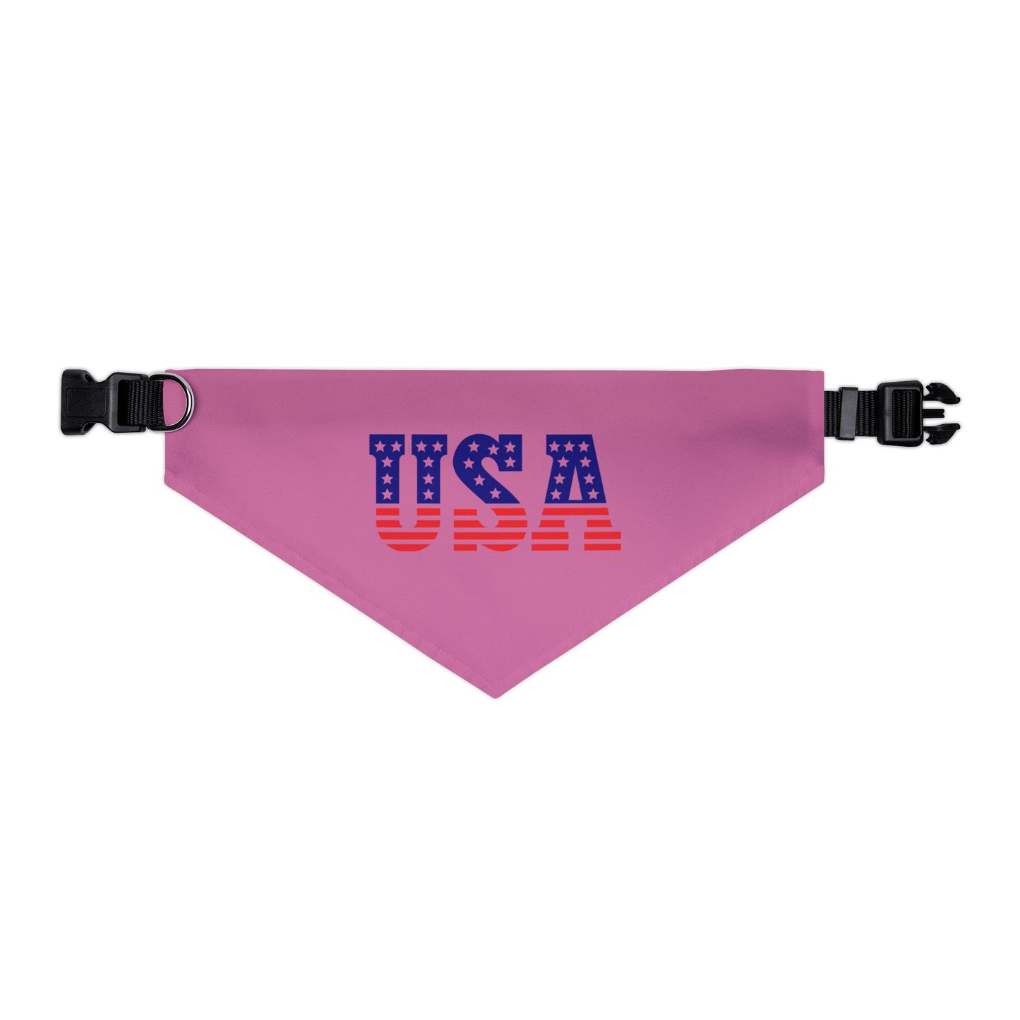 Princess Grace Patriotic Dog Bandana Collar USA Flag Design for July 4th Celebrations