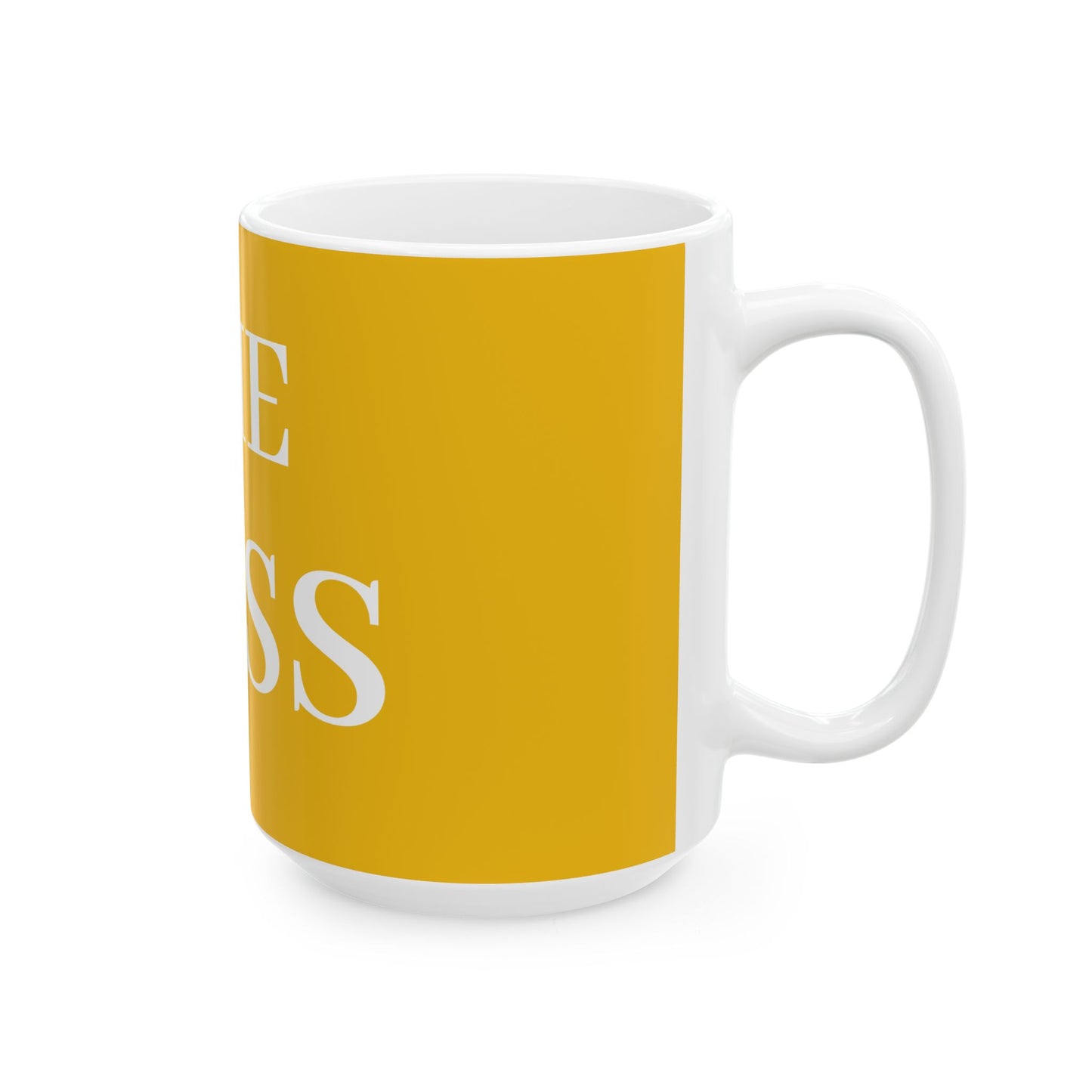 Princess Grace The Boss Yellow Ceramic Mug Perfect Gift for Leaders and Entrepreneurs