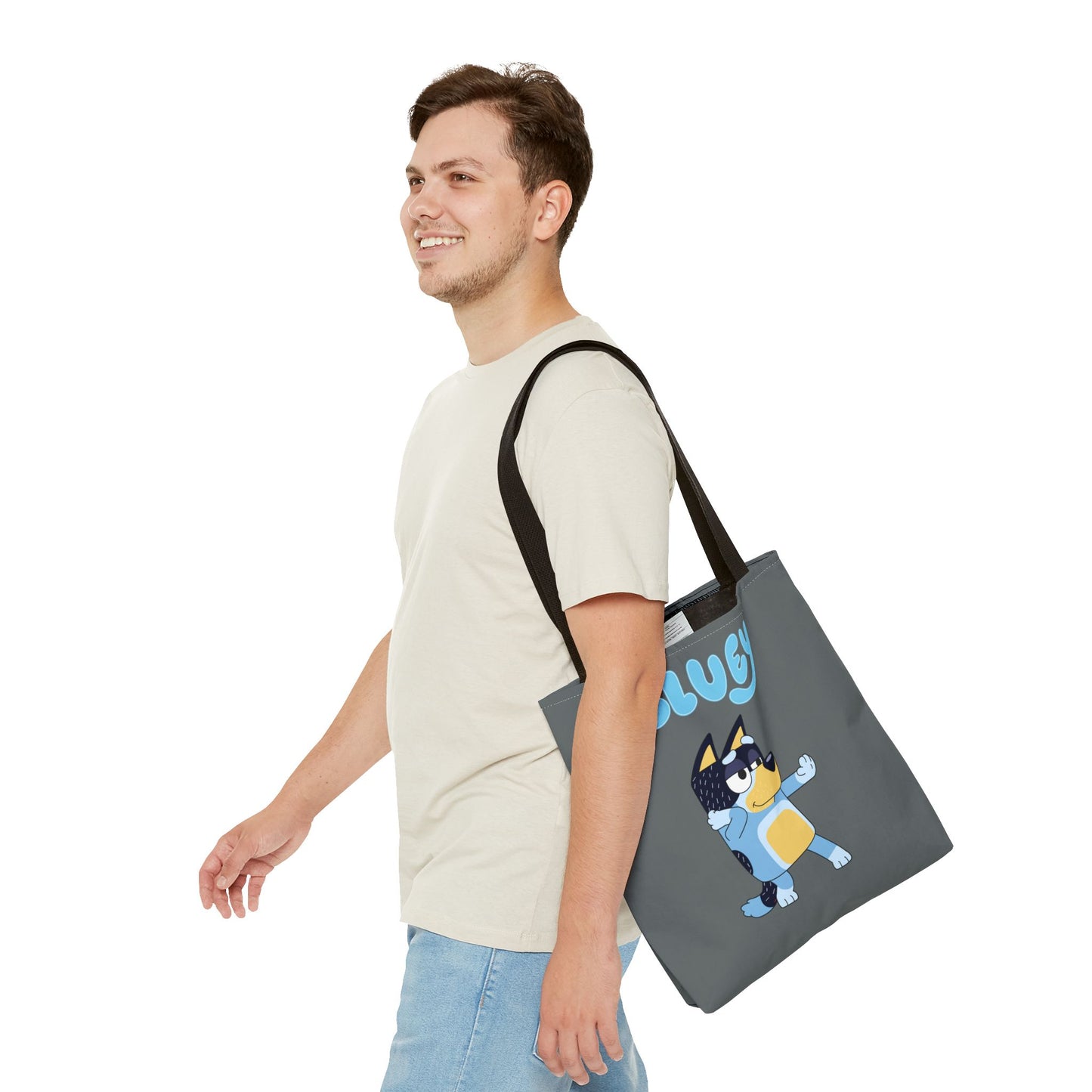 Princess Grace Cute Bluey Cartoon Tote Bag Perfect for Kids and Dog Lovers