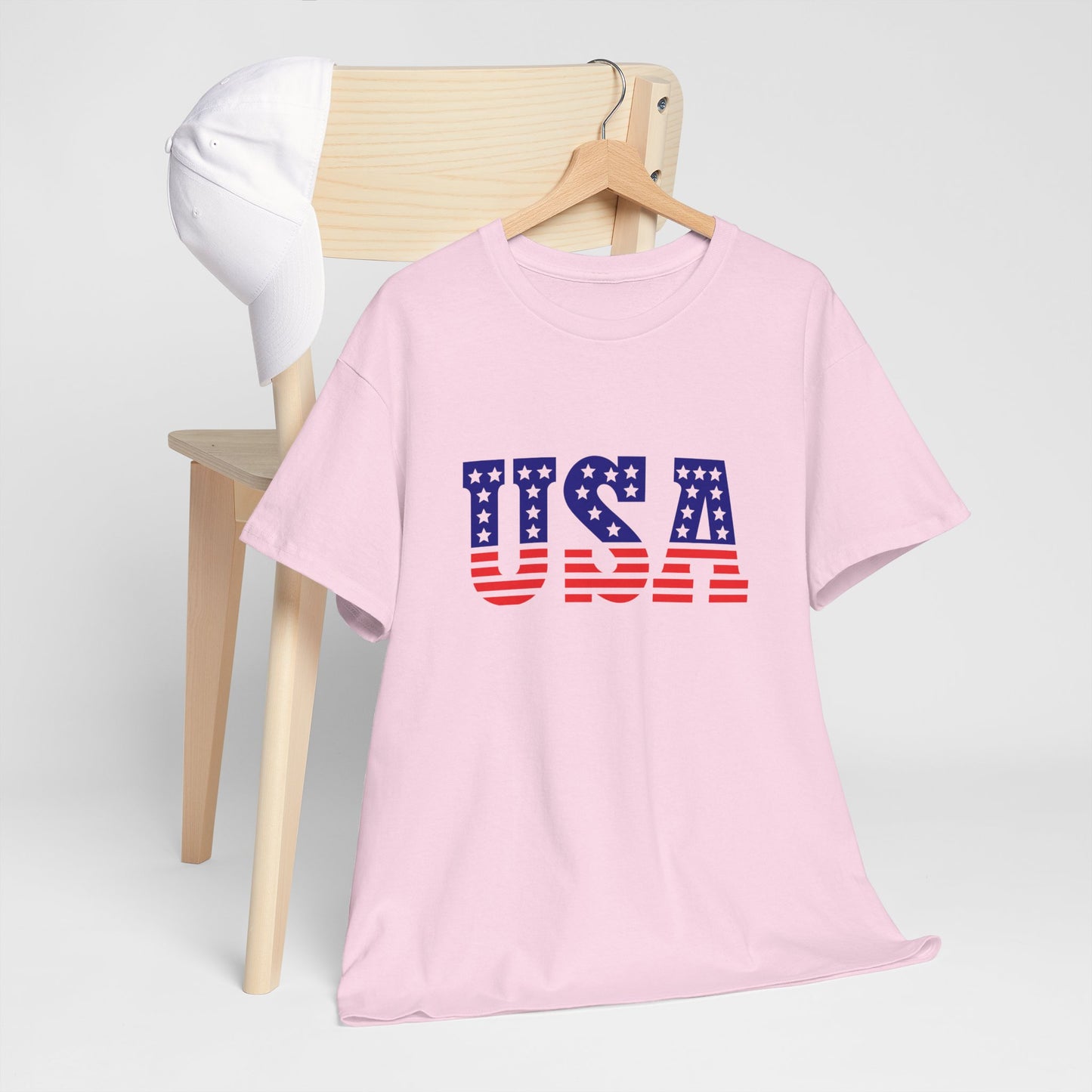 Princess Grace Patriotic USA Unisex Heavy Cotton Tee Comfortable Independence Day Apparel