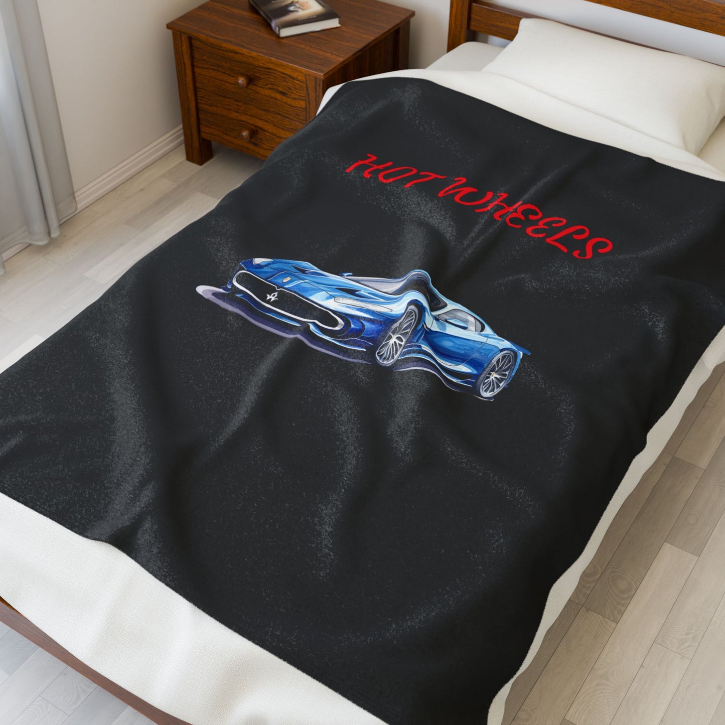 Princess Grace Hot Wheels Velveteen Plush Blanket Soft Throw for Car Enthusiasts