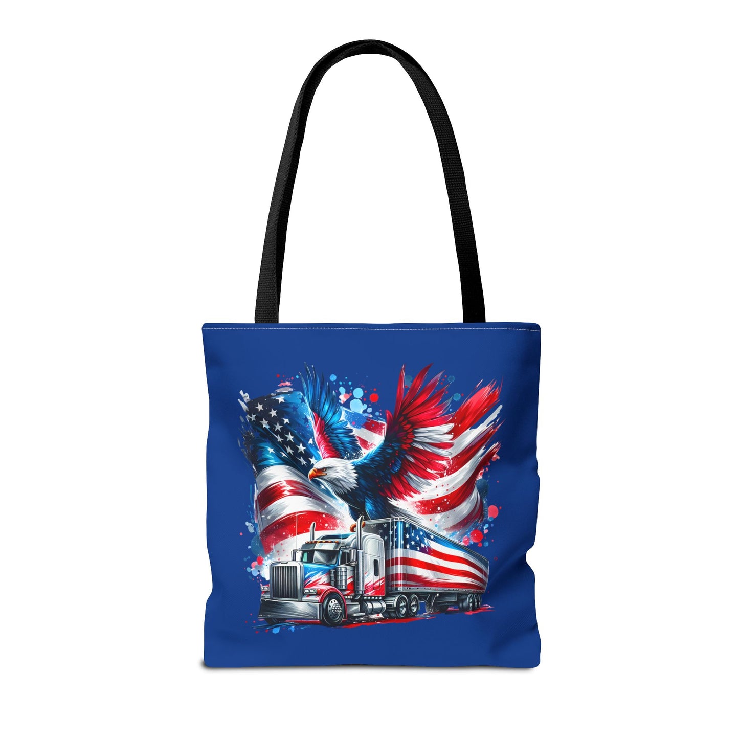 Princess Grace Patriotic Eagle Truck Tote Bag American Flag Design