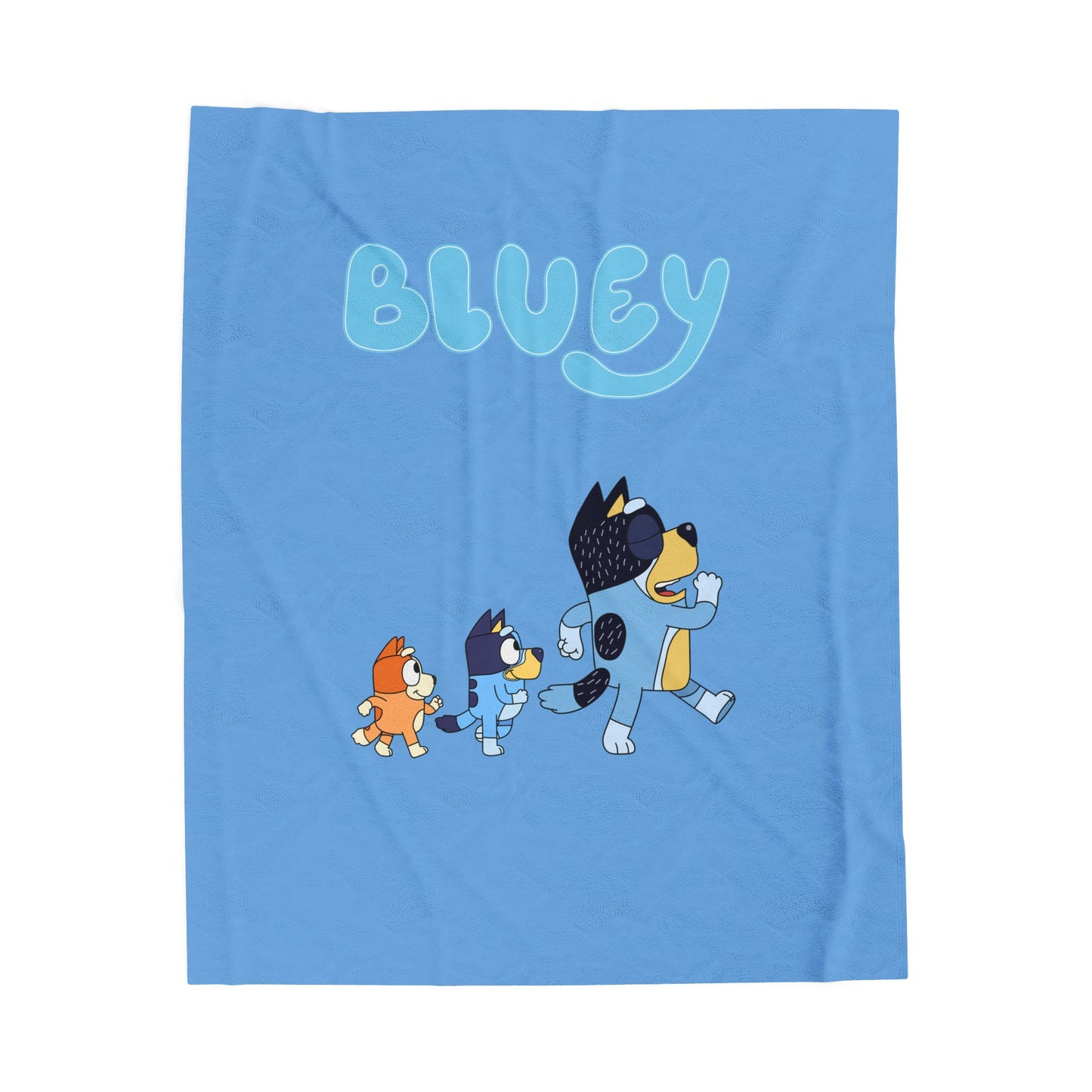 Princess Grace Cozy Bluey Velveteen Plush Blanket for Kids