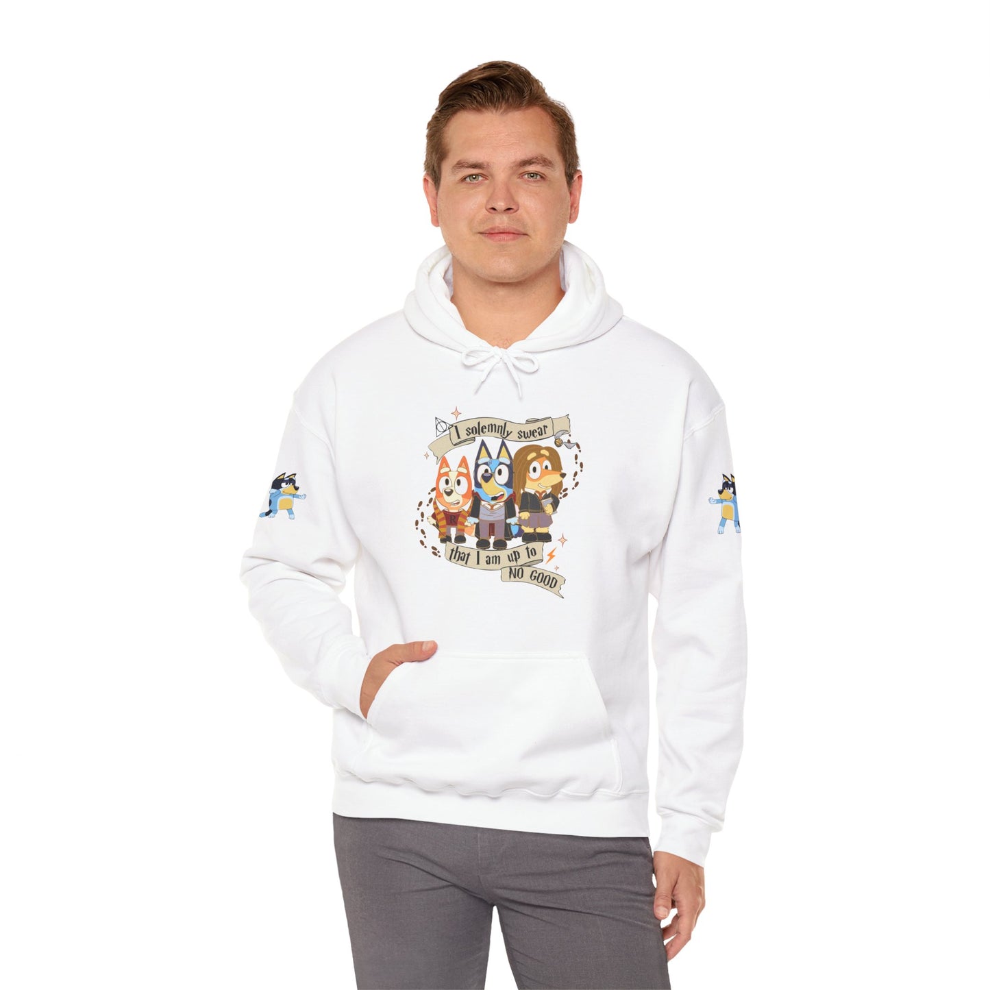 Princess Grace Bluey I Sincerely Sweet! Unisex Heavy Blend Hooded Sweatshirt for Fun Loving Fans