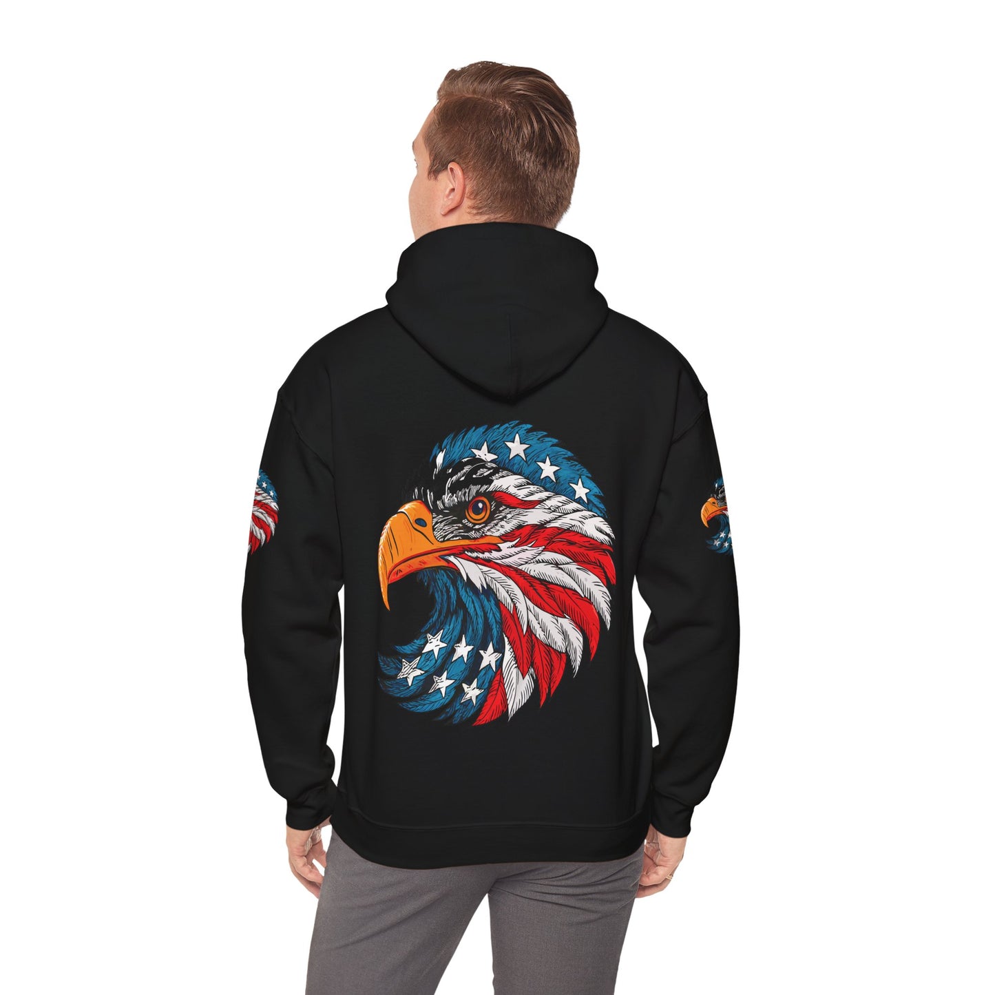 Princess Grace Patriotic Eagle Hoodie Unisex Heavy Blend Sweatshirt