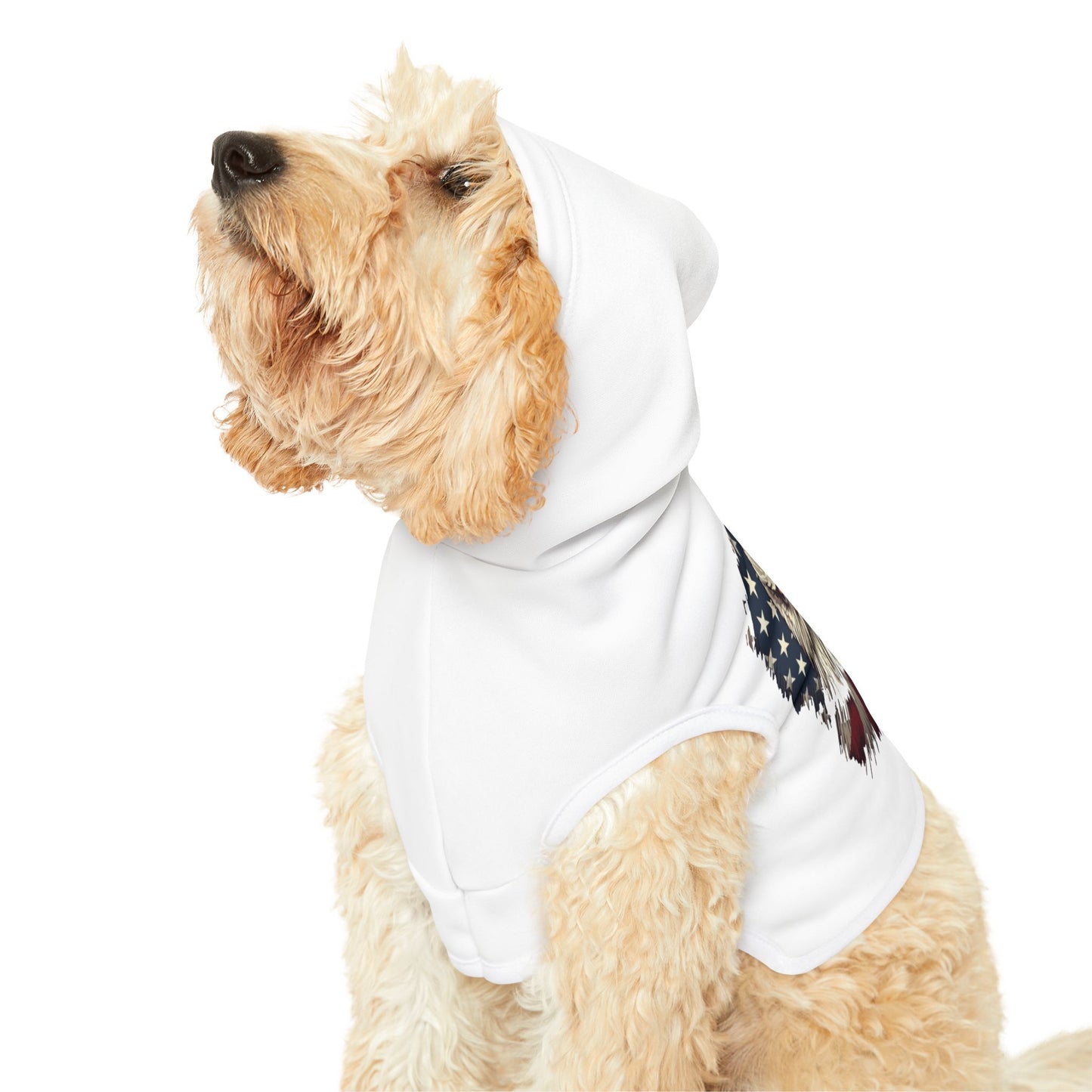 Princess Grace Patriotic Eagle Pet Hoodie for Dogs Comfortable & Stylish