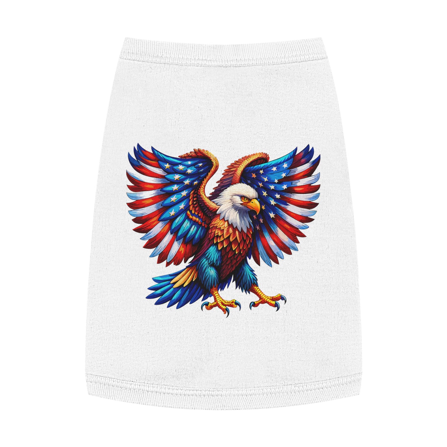 Princess Grace Patriotic Eagle Pet Tank Top Stylish & Comfortable Dog Apparel for Celebrations