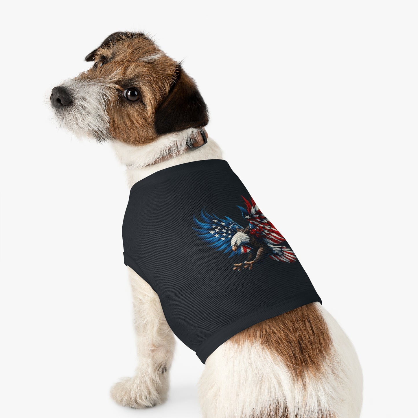 Princess Grace Patriotic Eagle Pet Tank Top Comfortable & Stylish Holiday Apparel for Dogs
